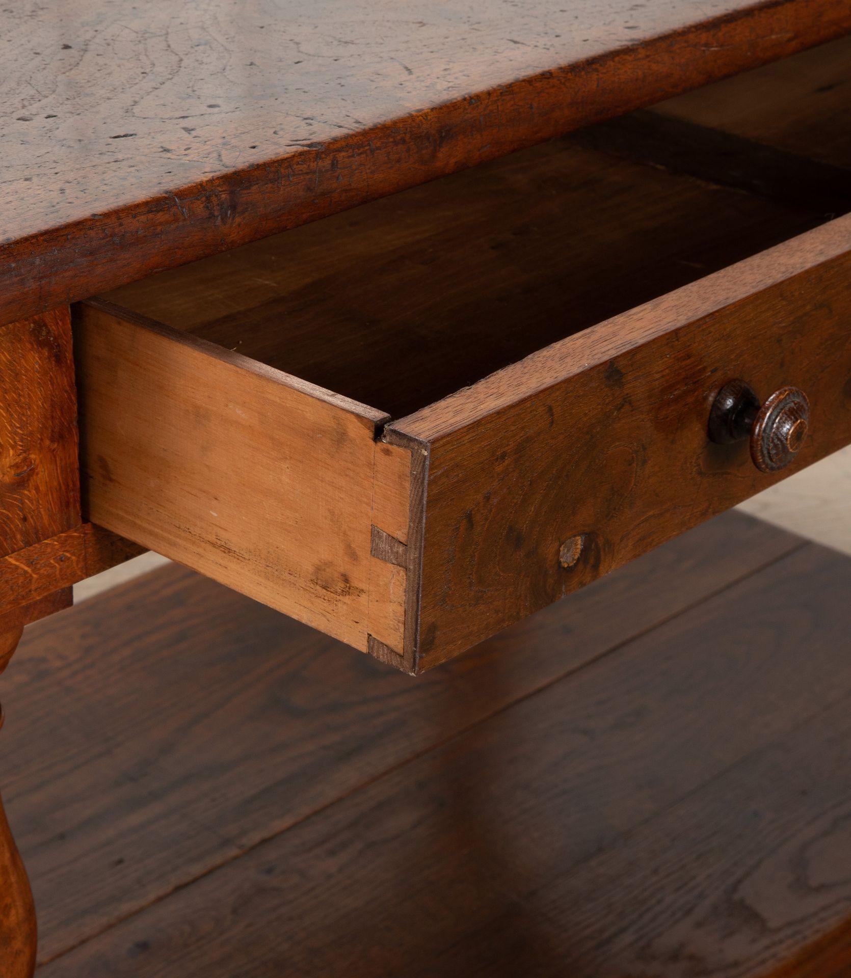 Large 19th Century French Oak Drapers Table 4
