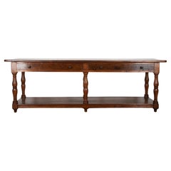 Large 19th Century French Oak Drapers Table