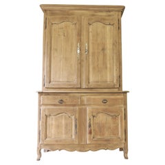 Large 19th Century, French, Oak Larder Cupboard