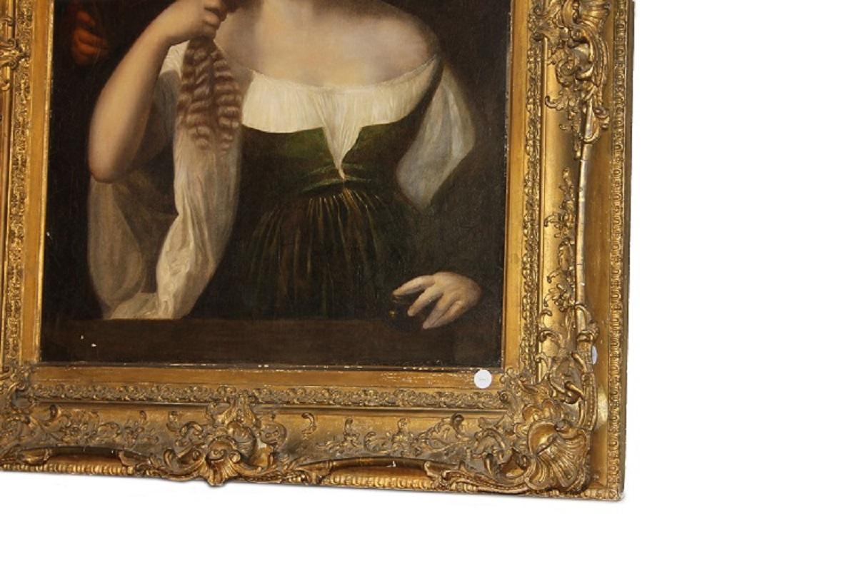 Large 19th Century French Oil on Canvas 