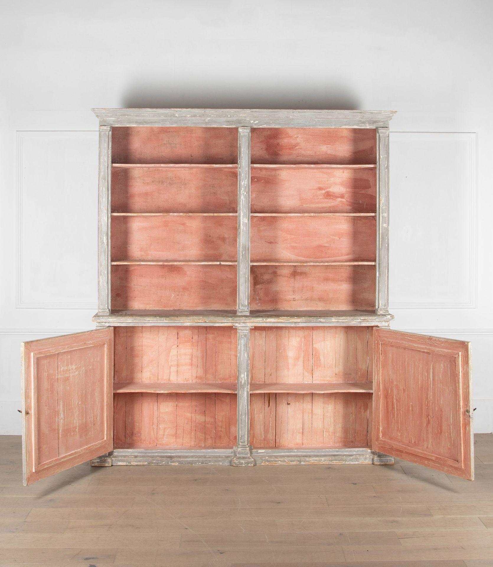Large 19th Century French painted dresser.
Neoclassical in style and formally built in.