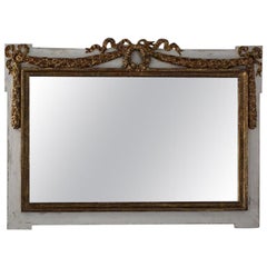Large 19th Century French Painted Mirror in the Louis XVI Taste Large 19th Century French Painted Mirror in the Louis XVI Taste