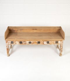Large 19th Century French Pine Bakers Table