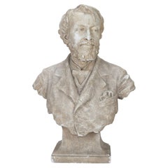 Large 19th Century French Plaster Bust