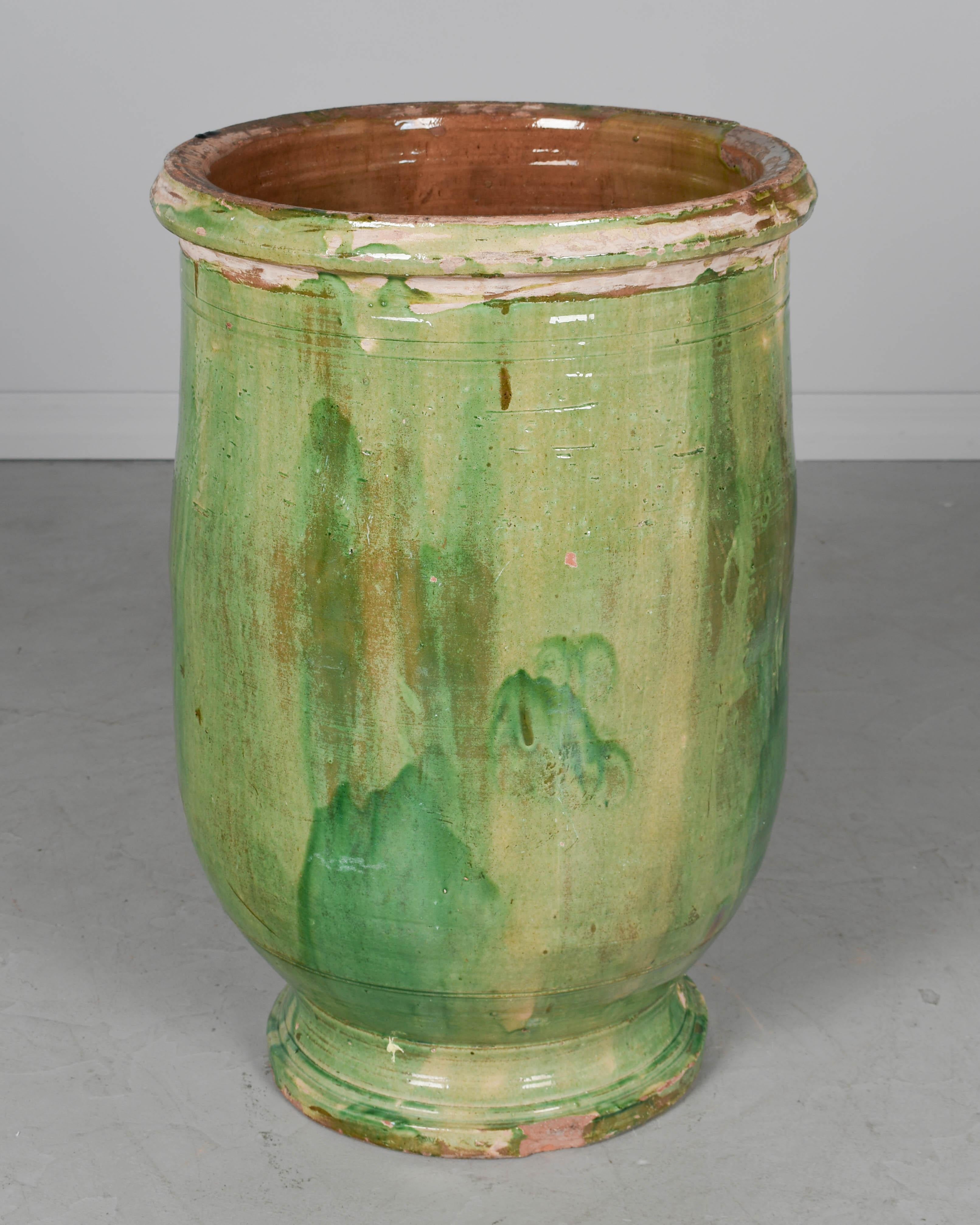 Large 19th Century French Pottery Jar or Planter In Good Condition In Winter Park, FL