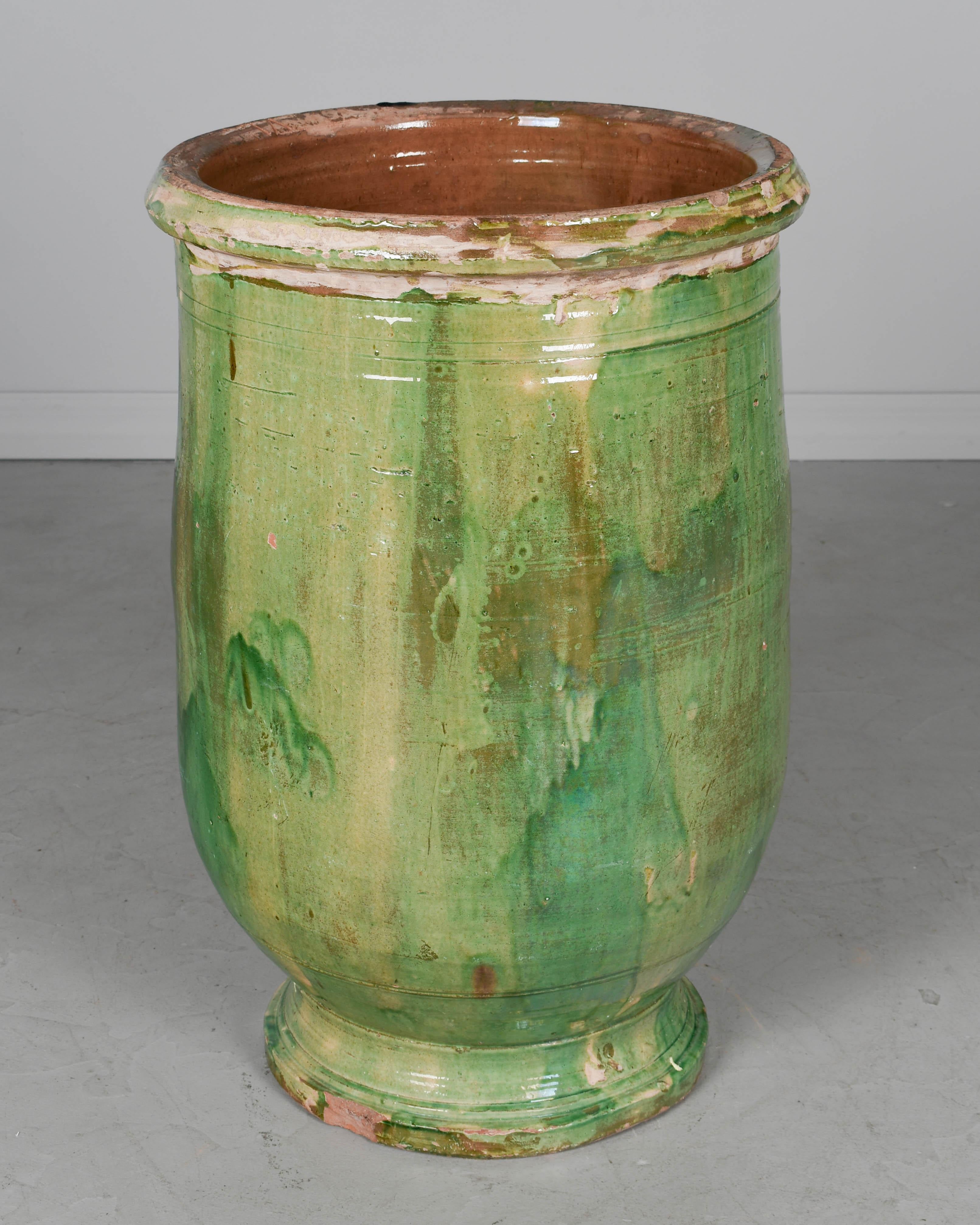 Terracotta Large 19th Century French Pottery Jar or Planter