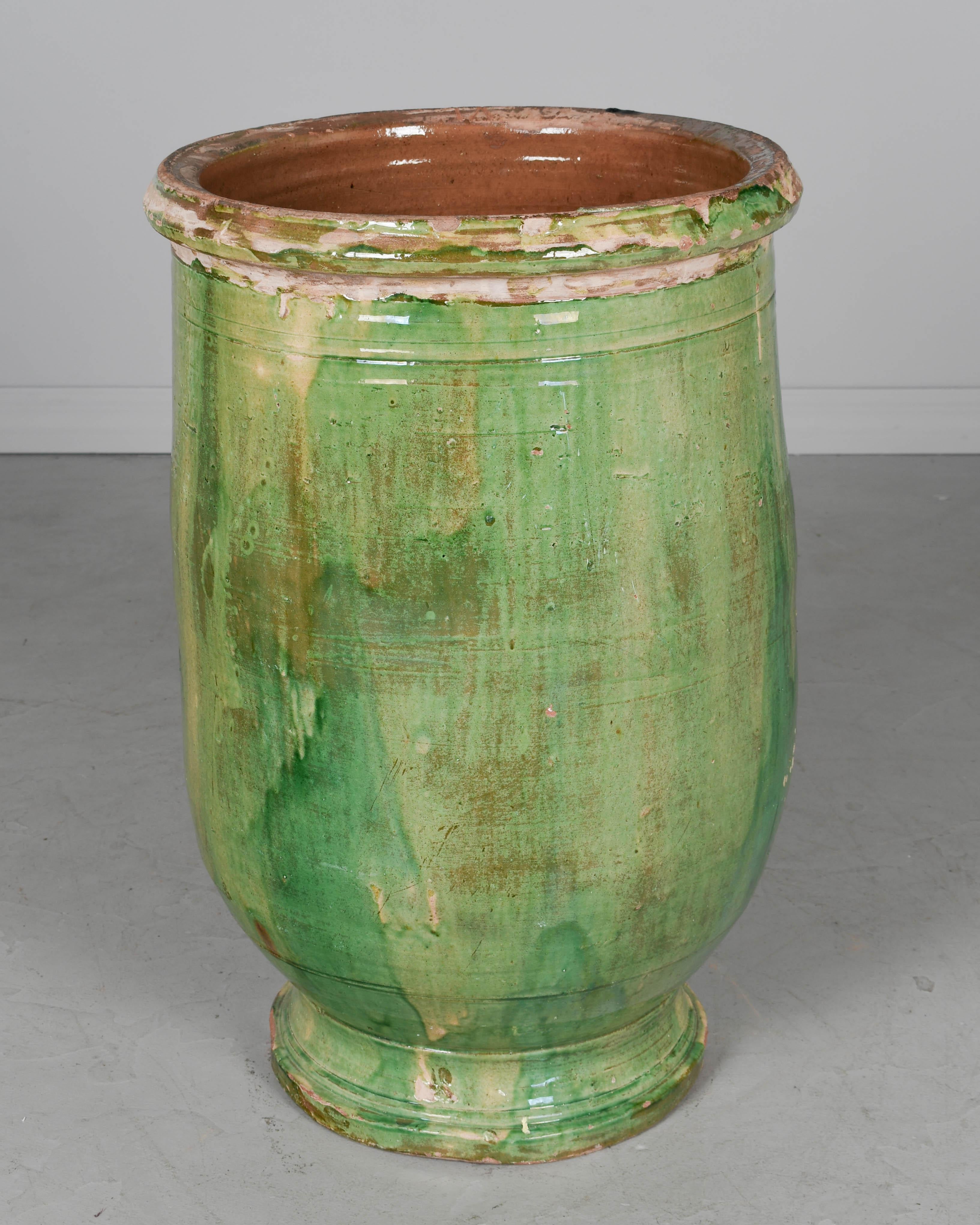 Large 19th Century French Pottery Jar or Planter 1