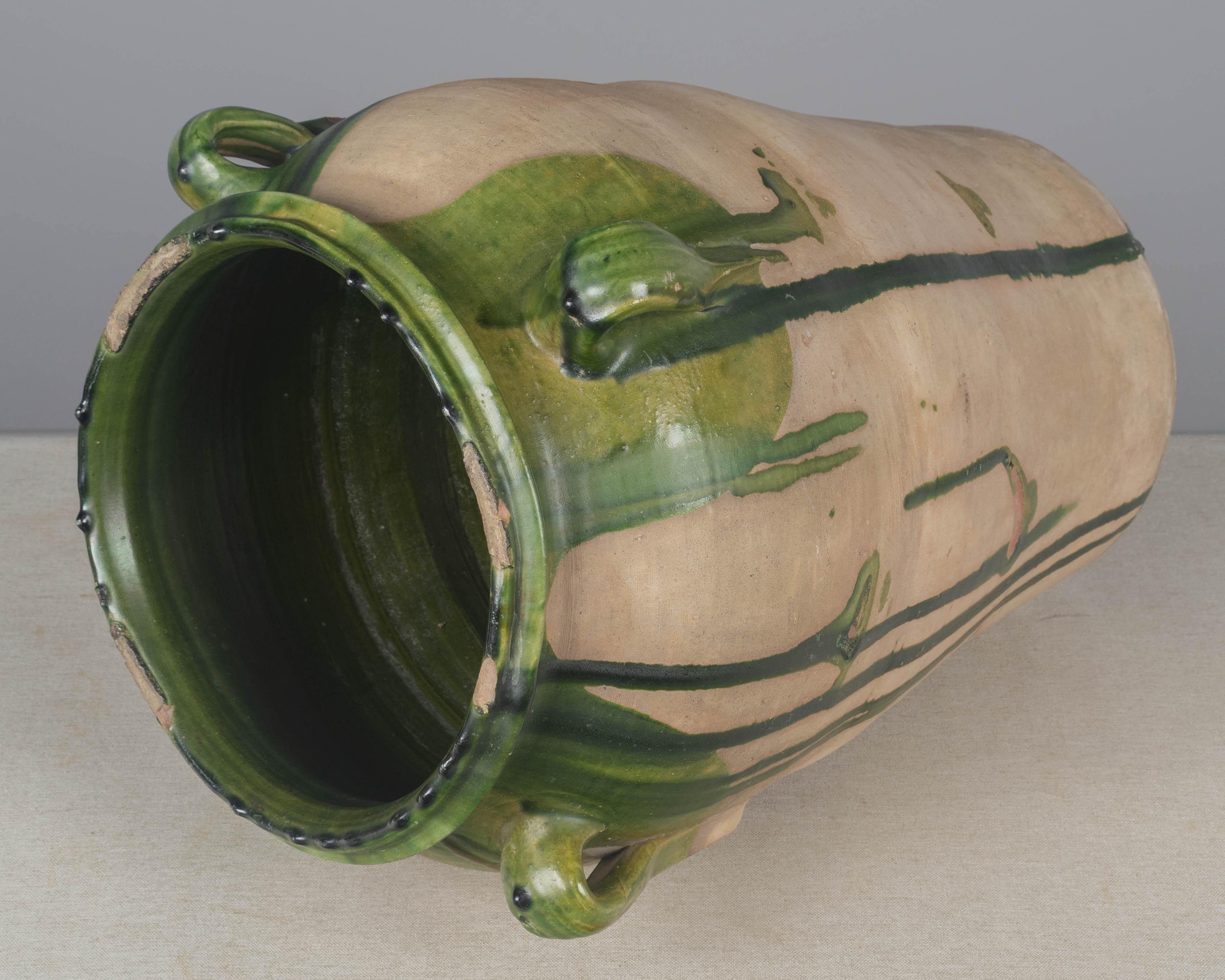 Large 19th Century French Pottery Jar or Vase 18.5