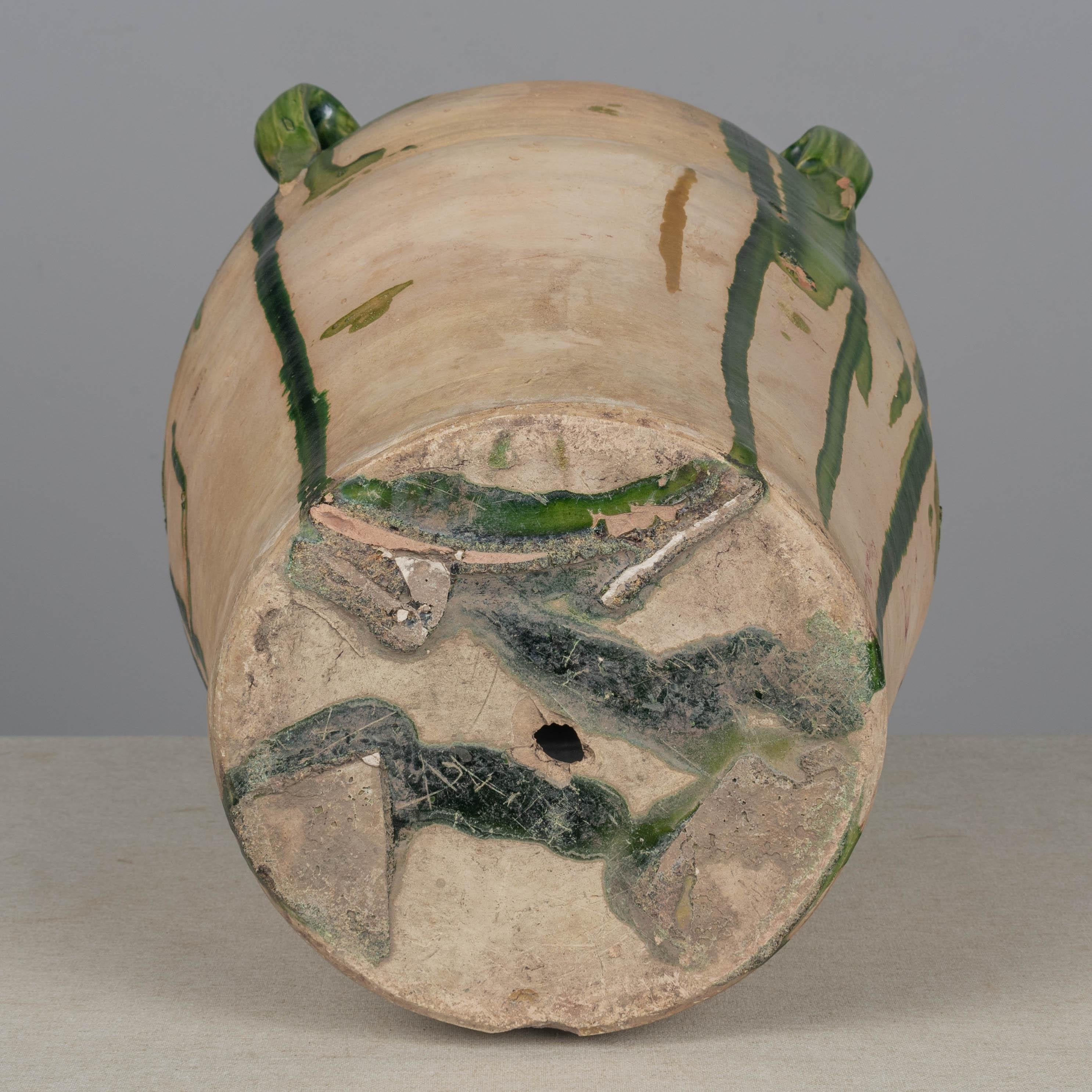 Large 19th Century French Pottery Jar or Vase 18.5