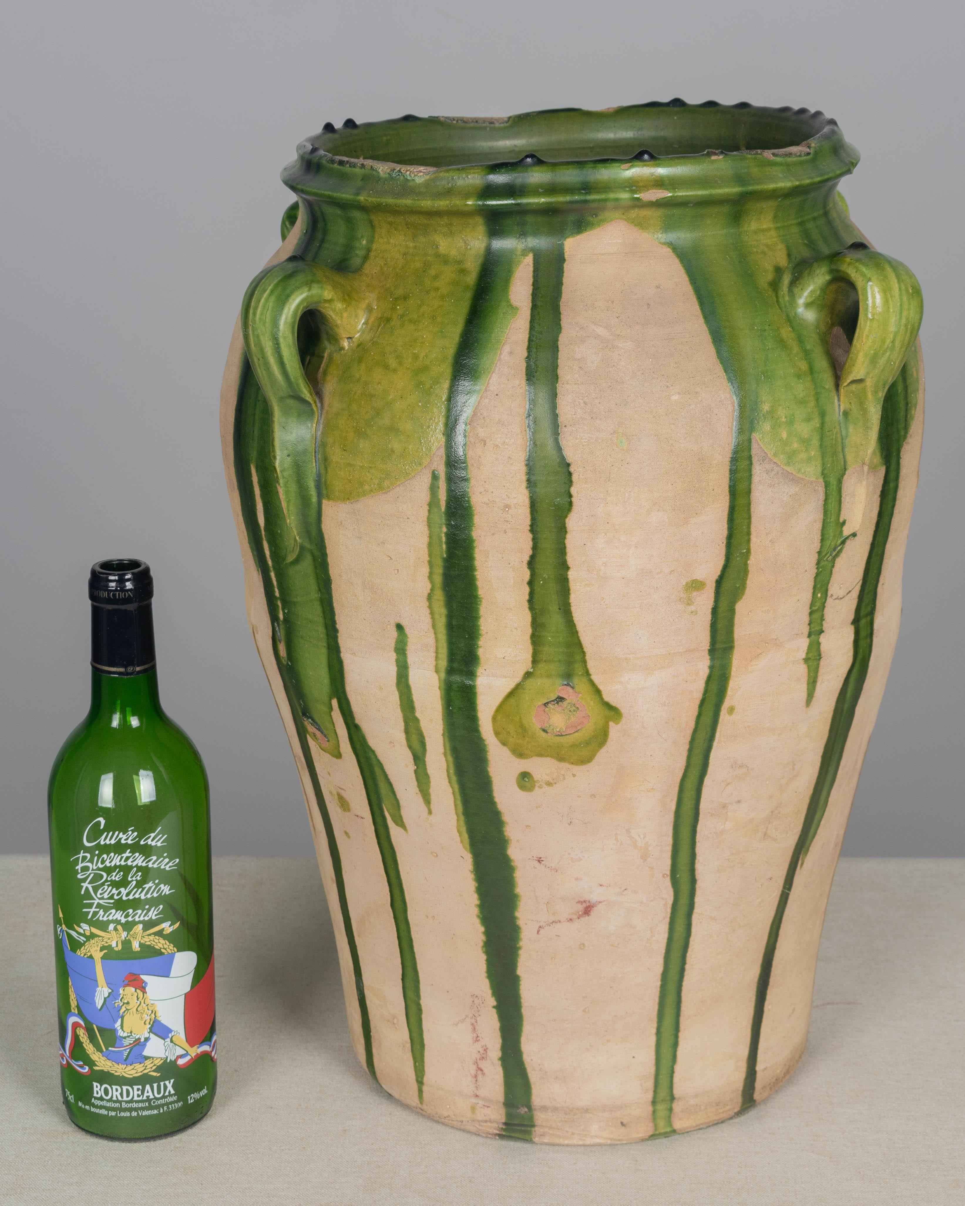 Beaux Arts Large 19th Century French Pottery Jar or Vase 18.5
