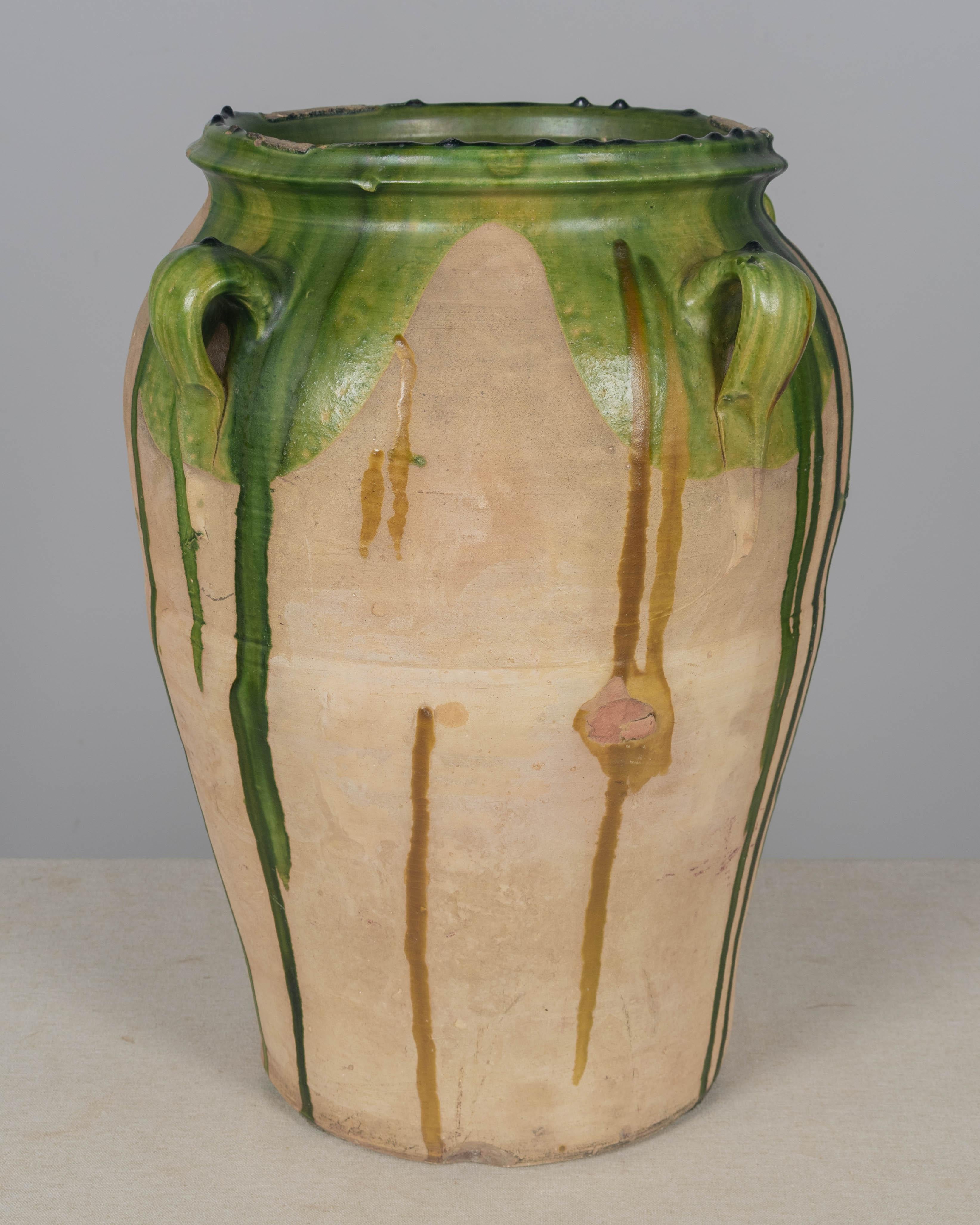 Large 19th Century French Pottery Jar or Vase 18.5