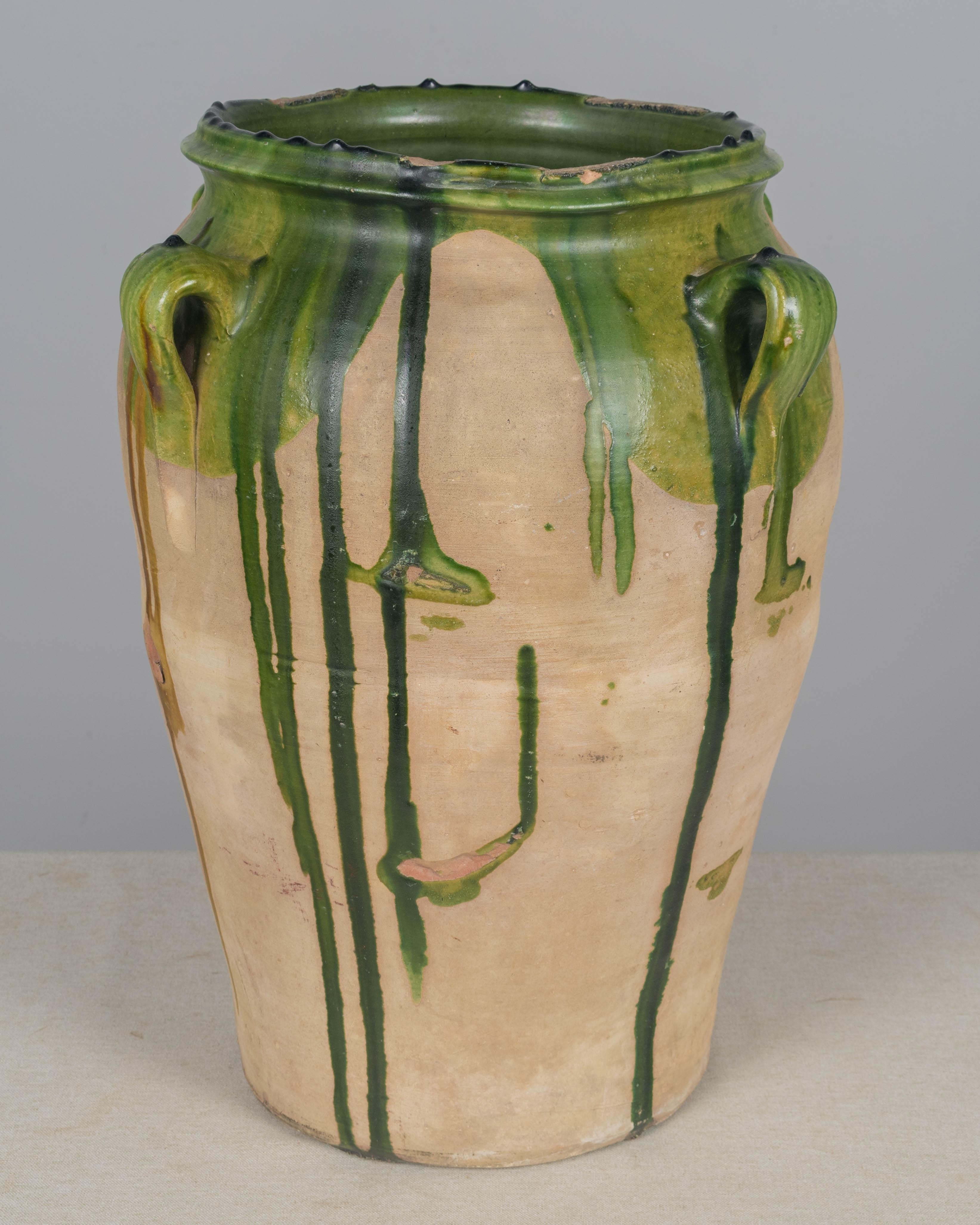 Large 19th Century French Pottery Jar or Vase 18.5