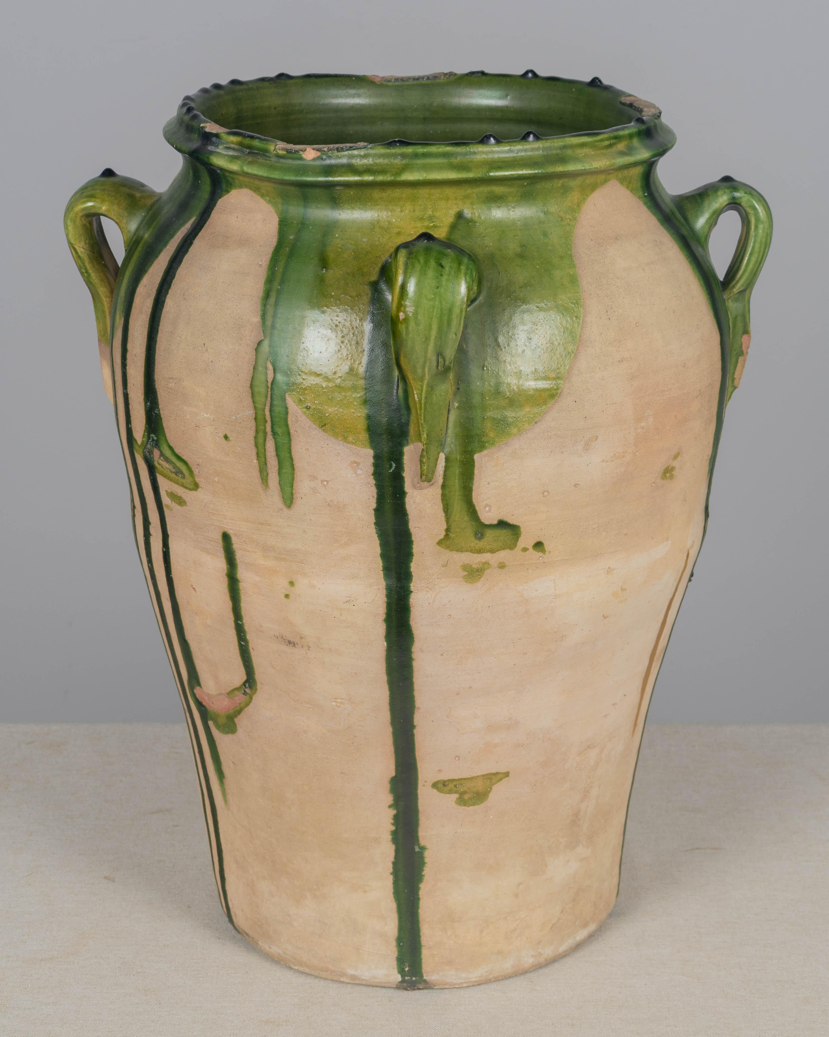 Large 19th Century French Pottery Jar or Vase 18.5