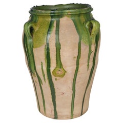 Grand vase ou pot en poterie française du 19ème siècle