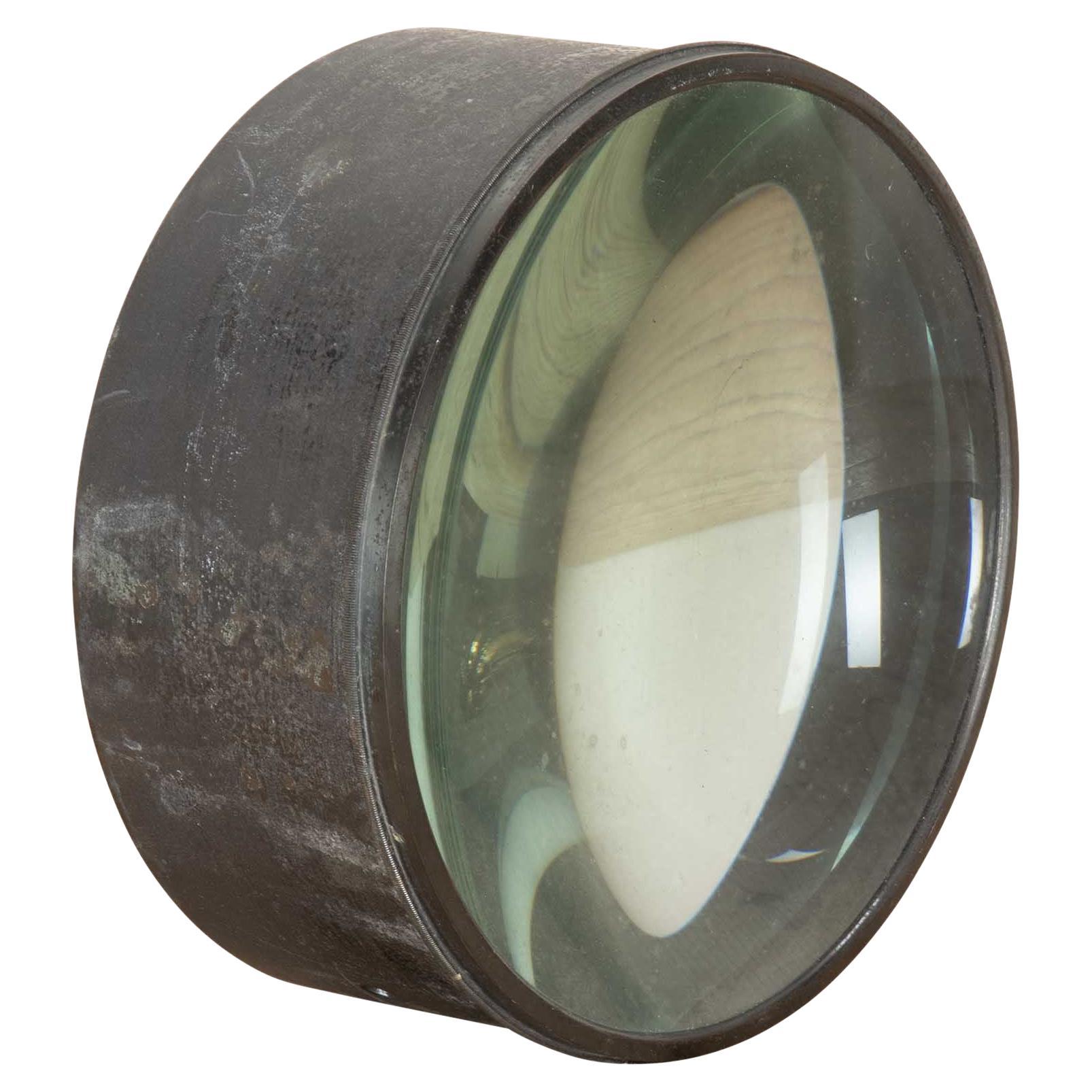 Large 19th Century French Projector Lens For Sale