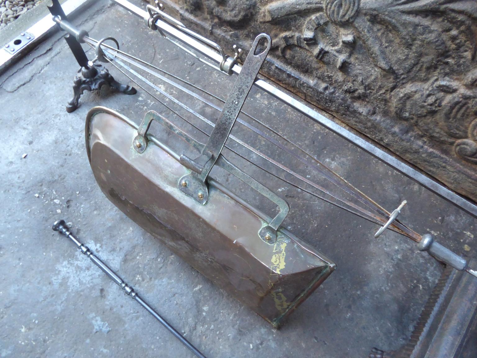 Large 19th Century French Roasting Jack and Attachments 12