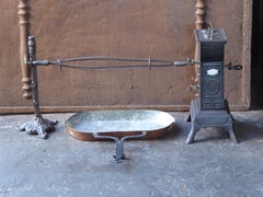 Large 19th Century French Roasting Jack and Attachments