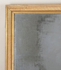 Large 19th Century French Rope Twist Mirror