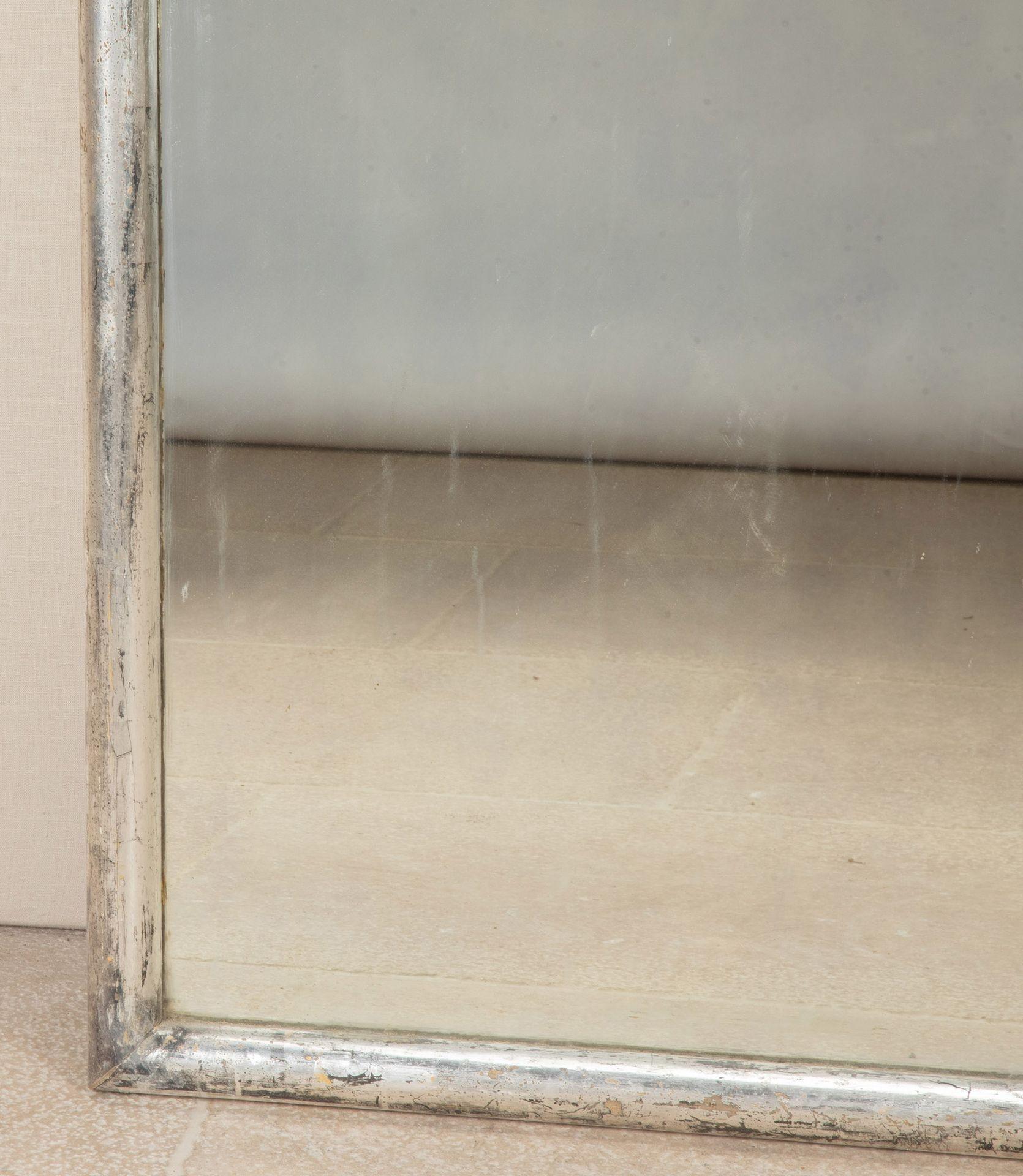 Large 19th Century French Silver Gilt Mirror For Sale 1