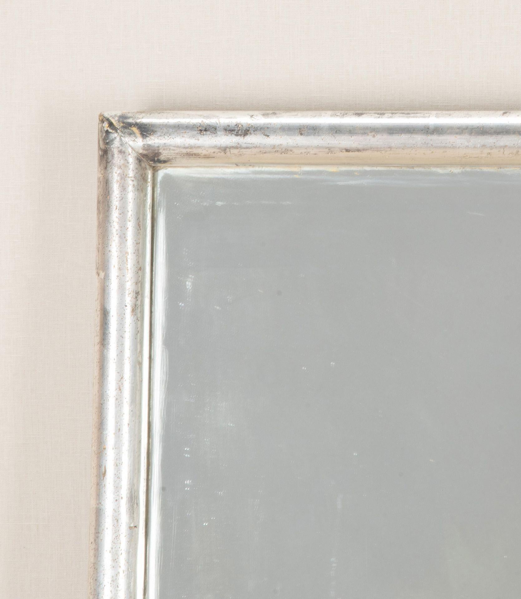 Large 19th Century French Silver Gilt Mirror For Sale 3