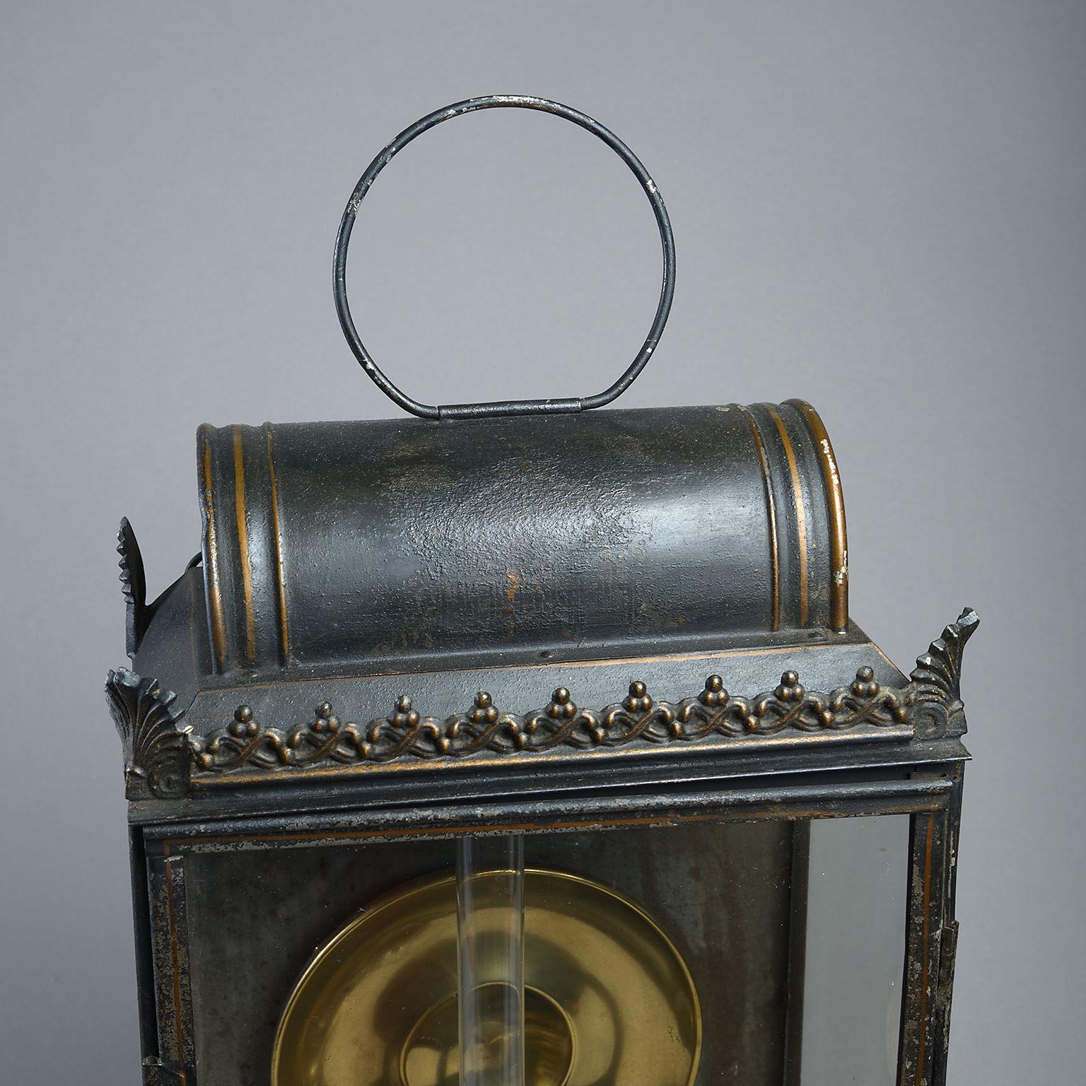 Large 19th Century French Toleware Lantern In Good Condition In London, GB