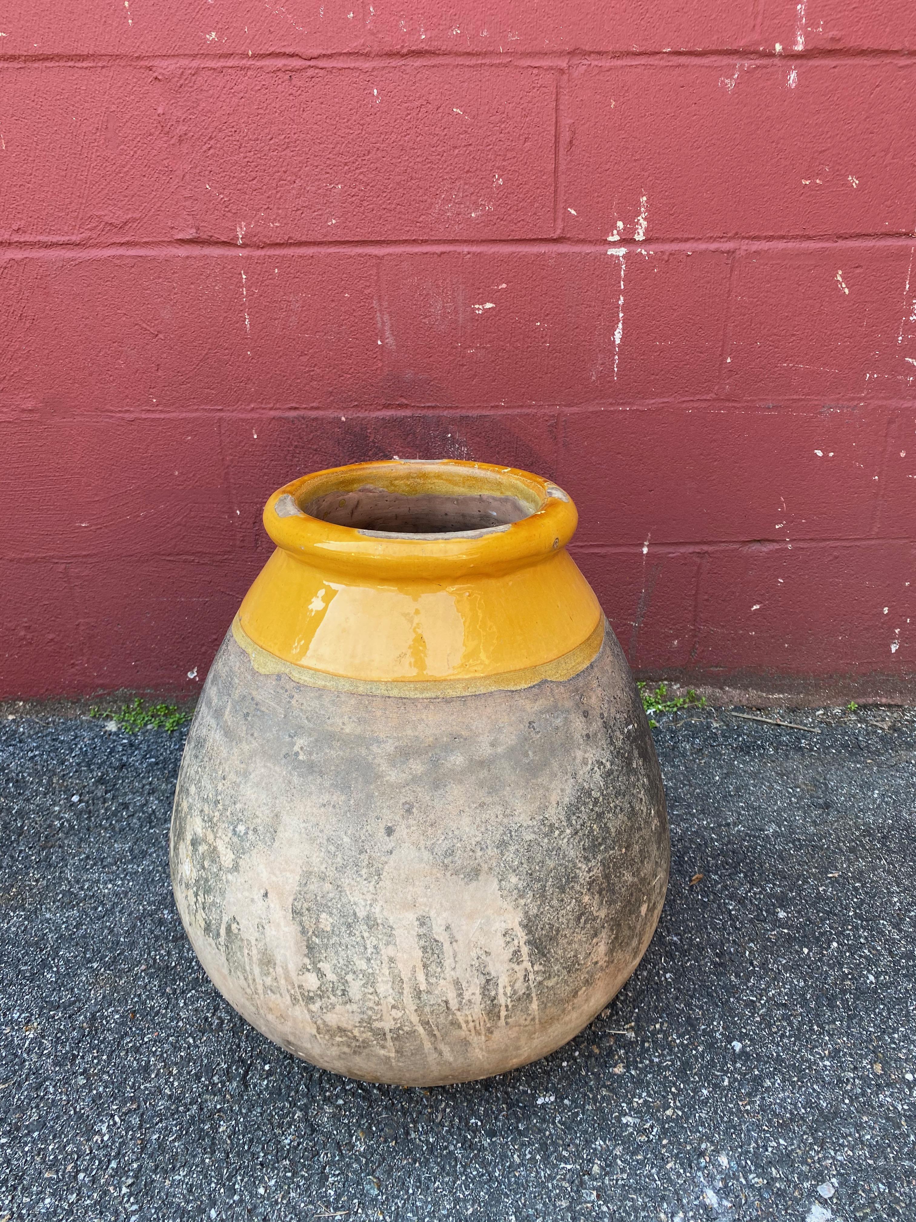 Glazed Large 19th Century French Urn