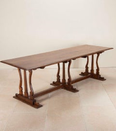 Large 19th Century French Walnut Farm Table