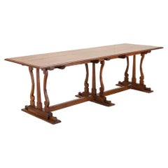 Large 19th Century French Walnut Farm Table