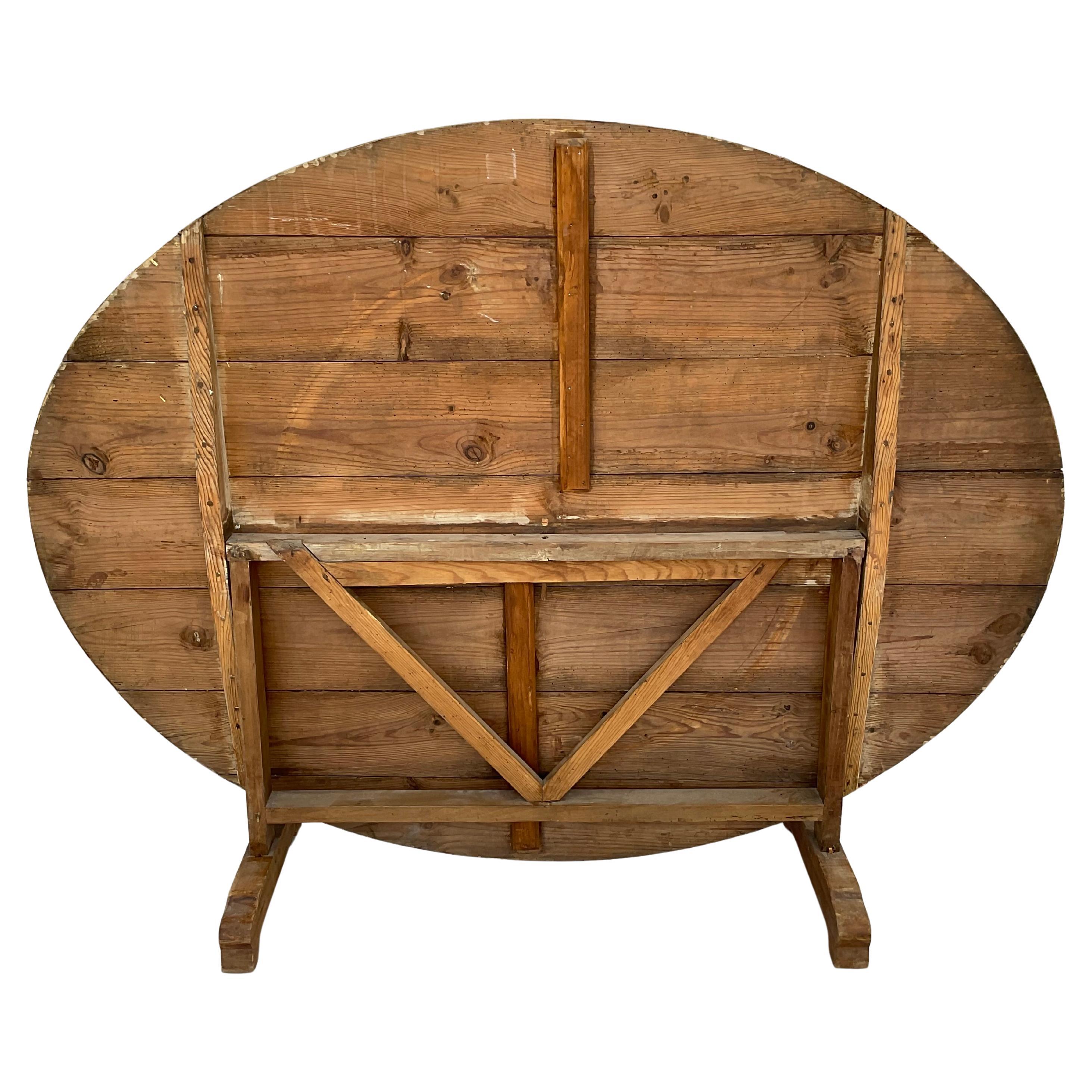 Large 19th Century French Wine Tasting Table 7
