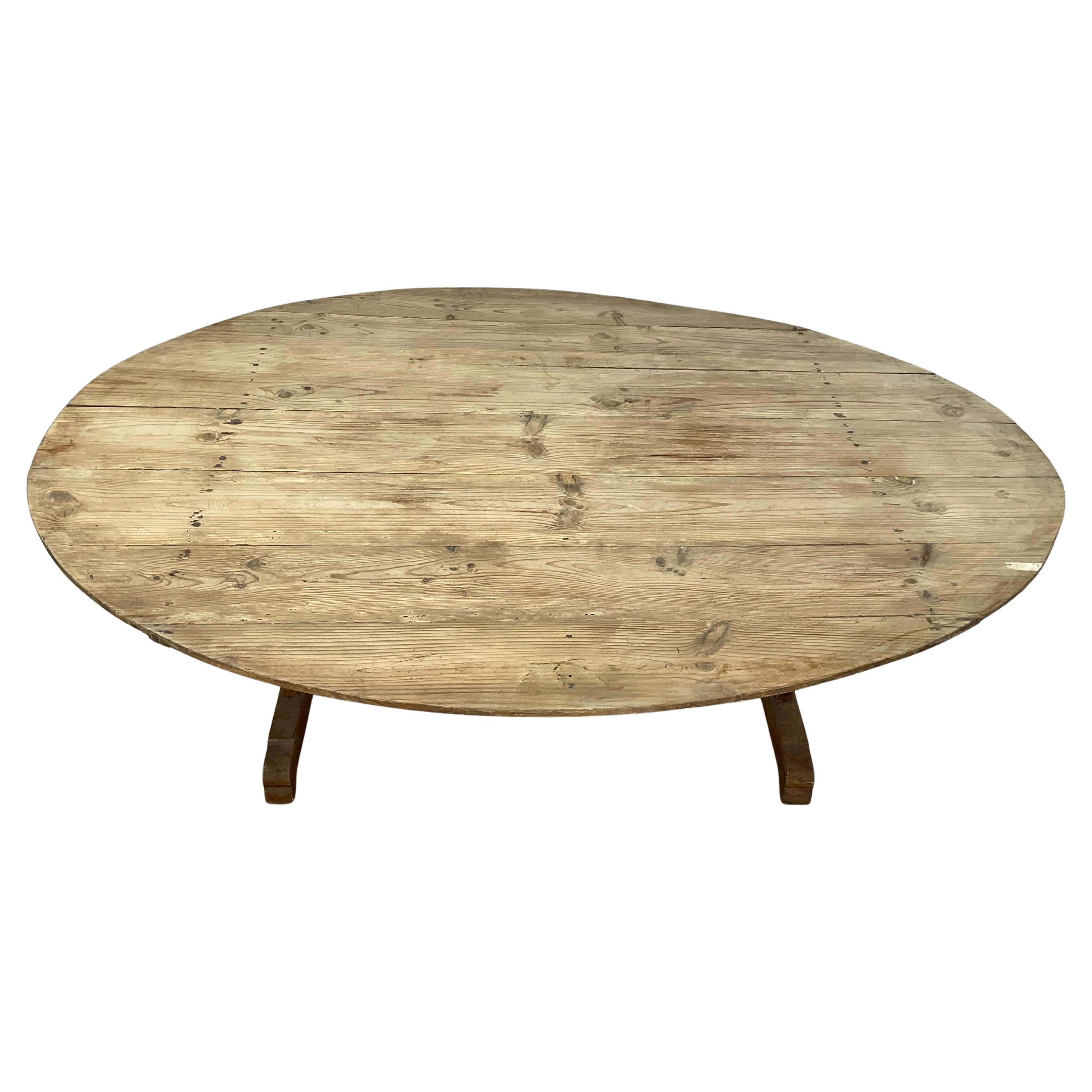 Large 19th Century French Wine Tasting Table In Good Condition In Bradenton, FL