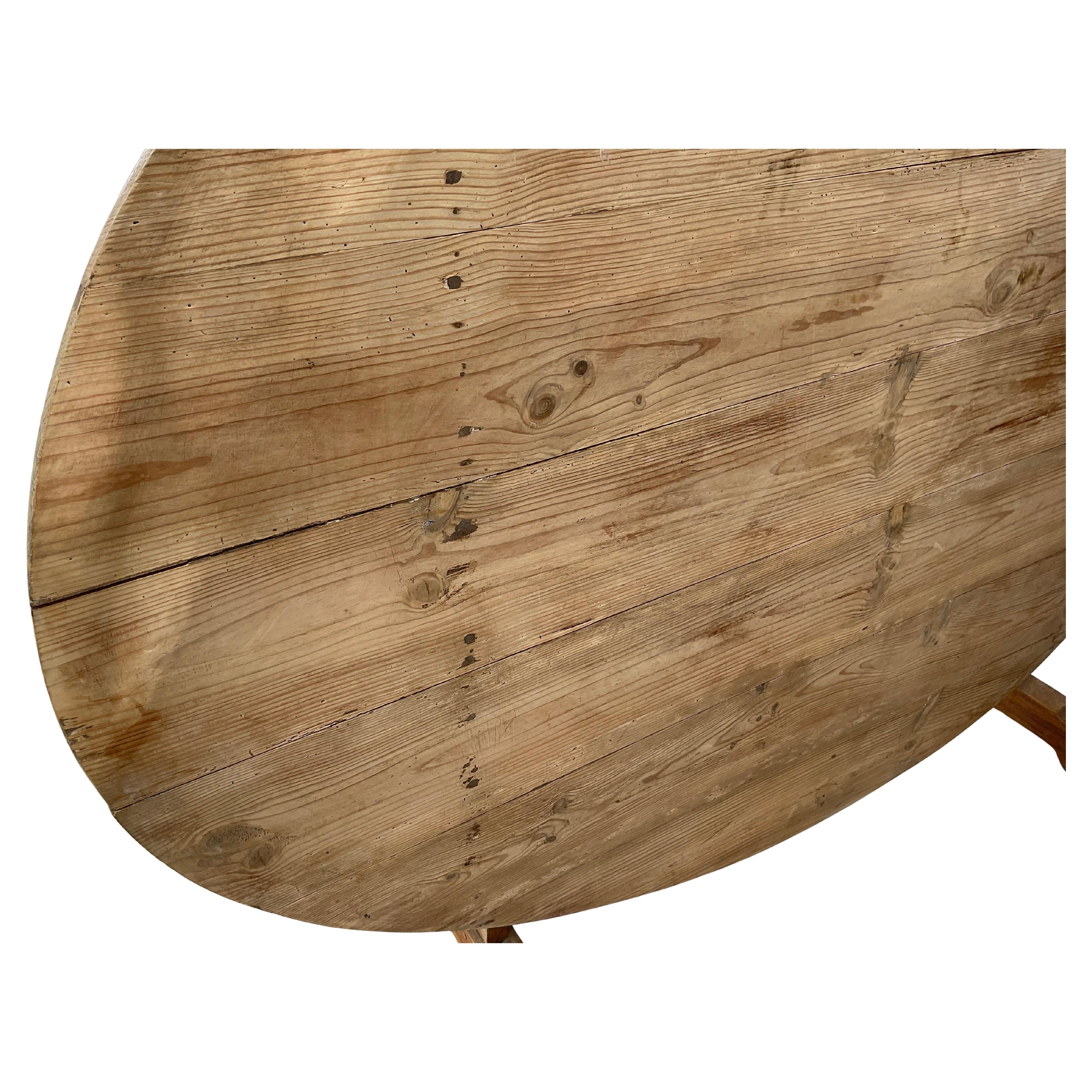 Large 19th Century French Wine Tasting Table 1