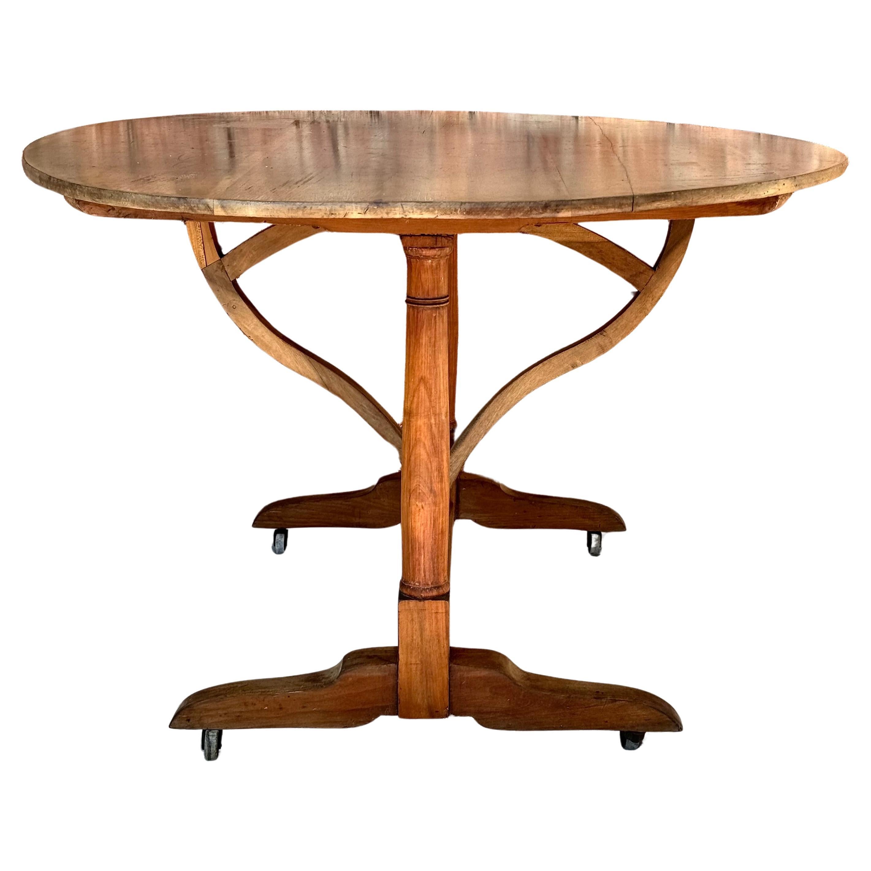 Large 19th Century French Wine Tasting Table For Sale