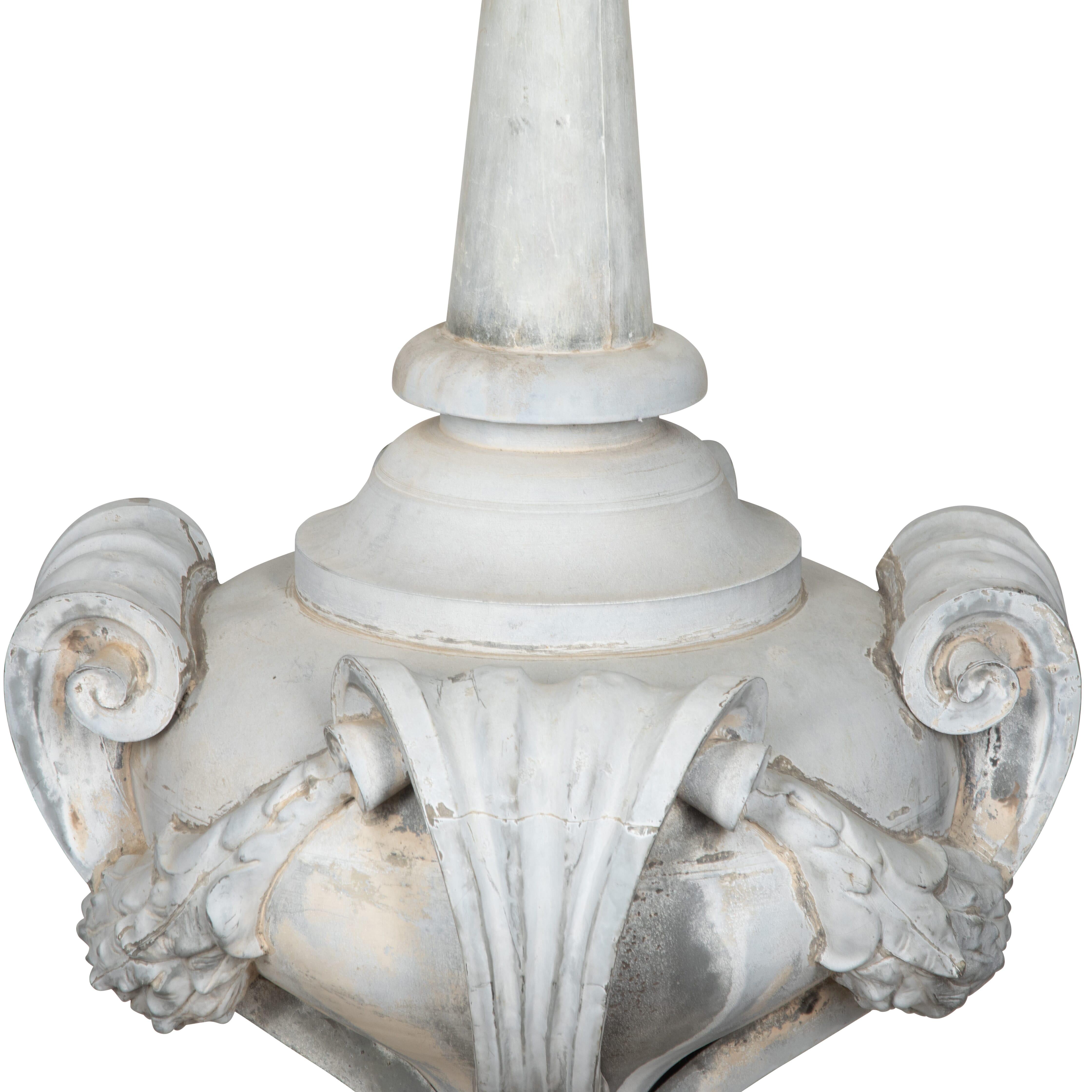 Large 19th Century French Zinc Finial For Sale 2