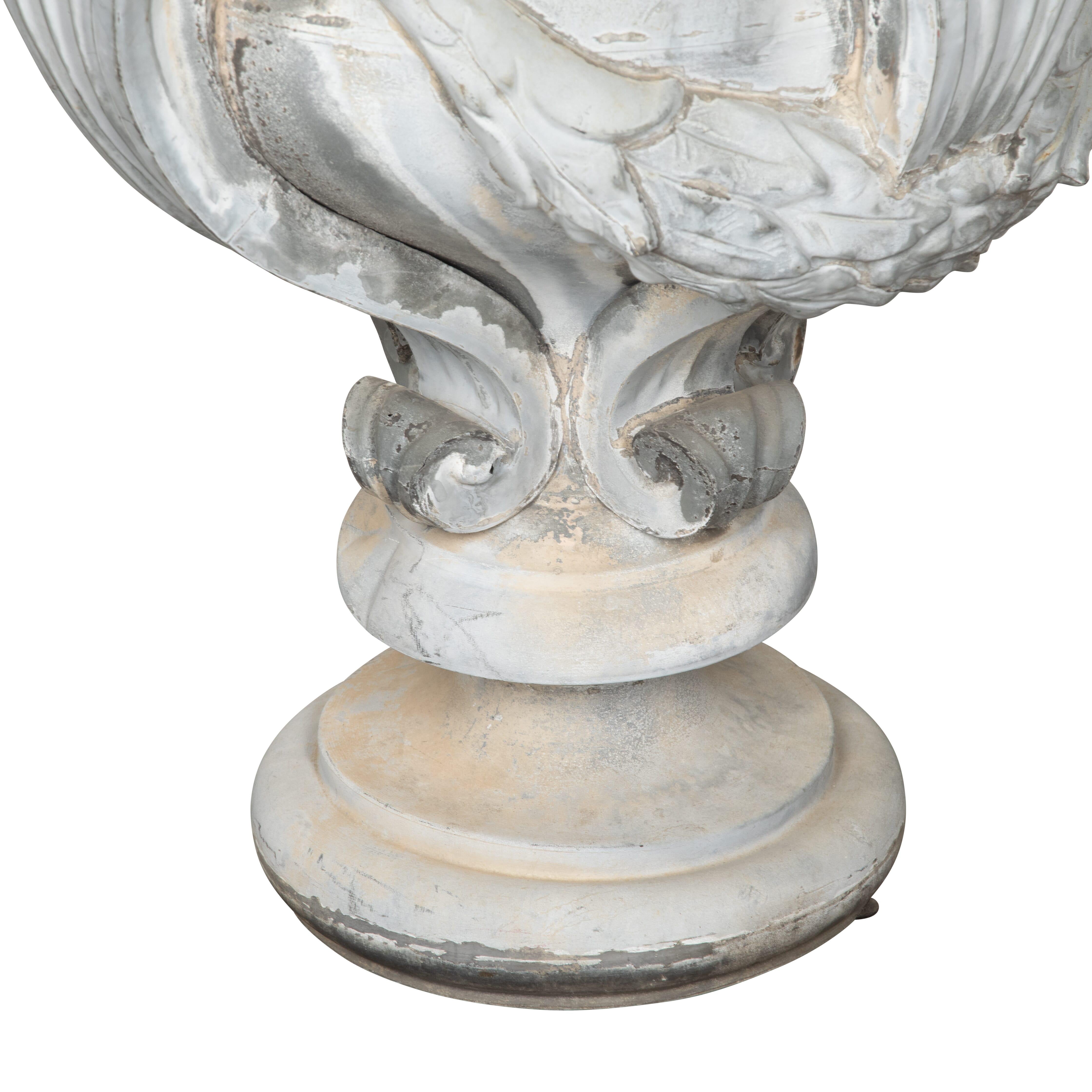Large 19th Century French Zinc Finial For Sale 5