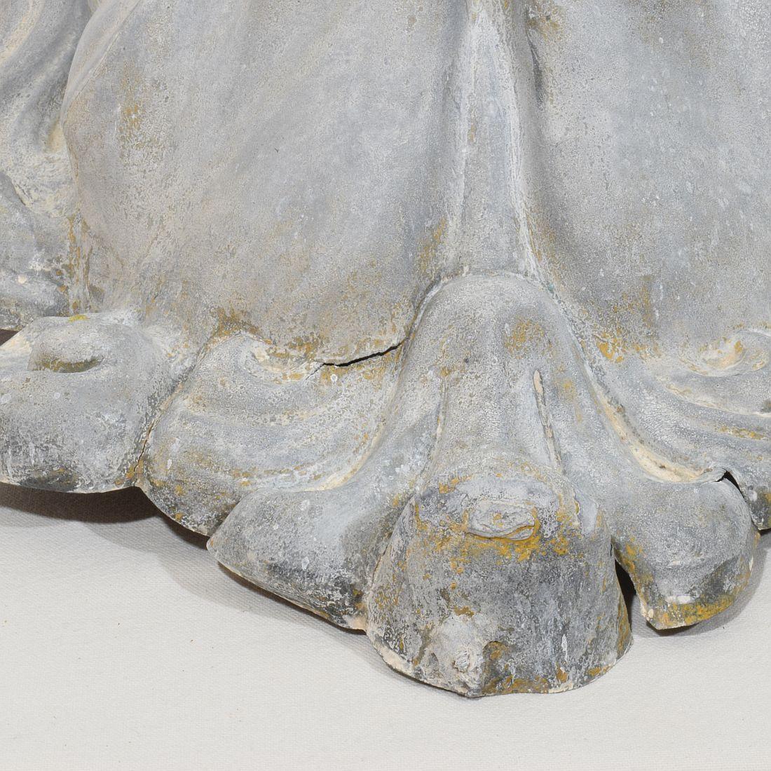 Large 19th Century, French Zinc Lion Head Fragment 9