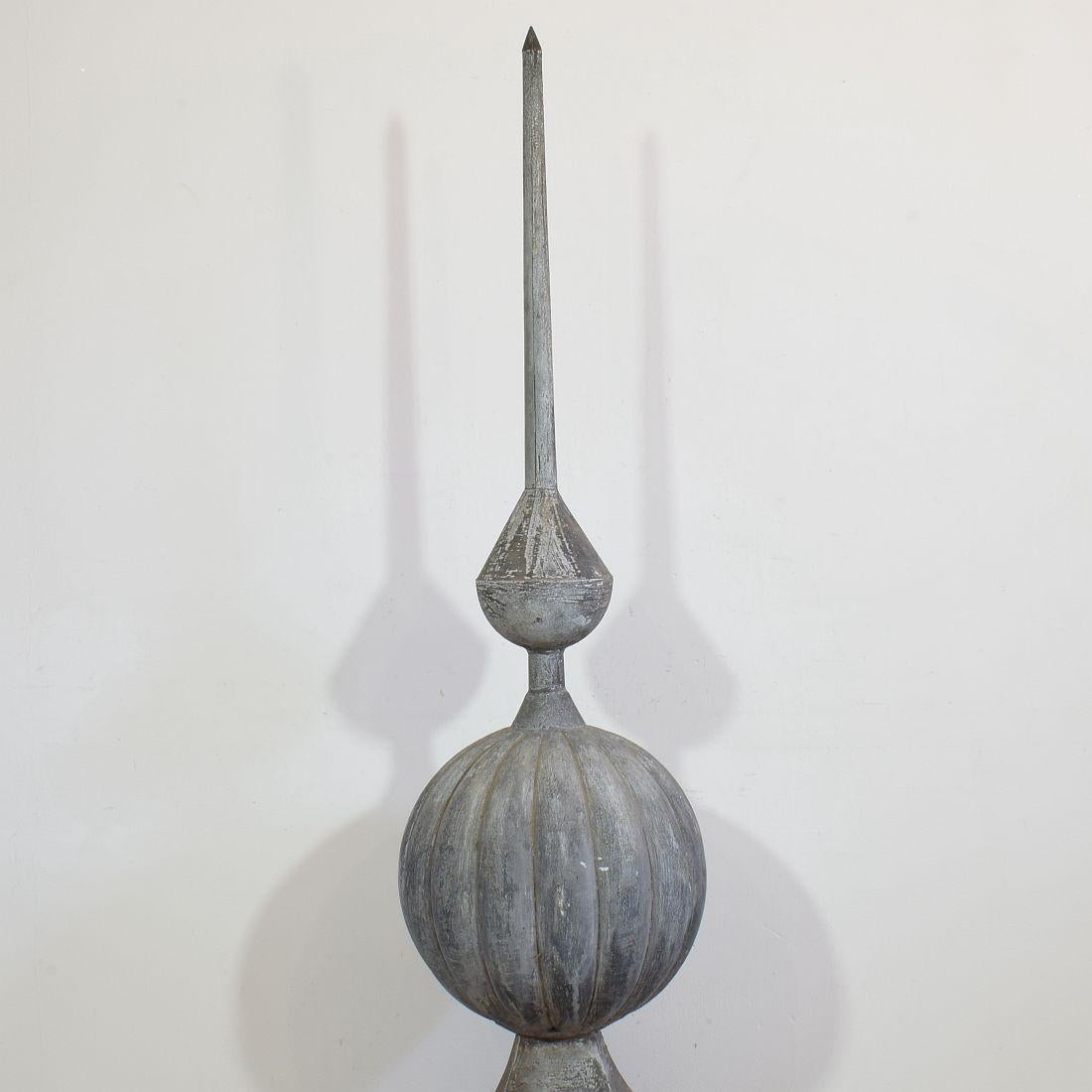 Large 19th Century French Zinc Roof Finial / Spire 3