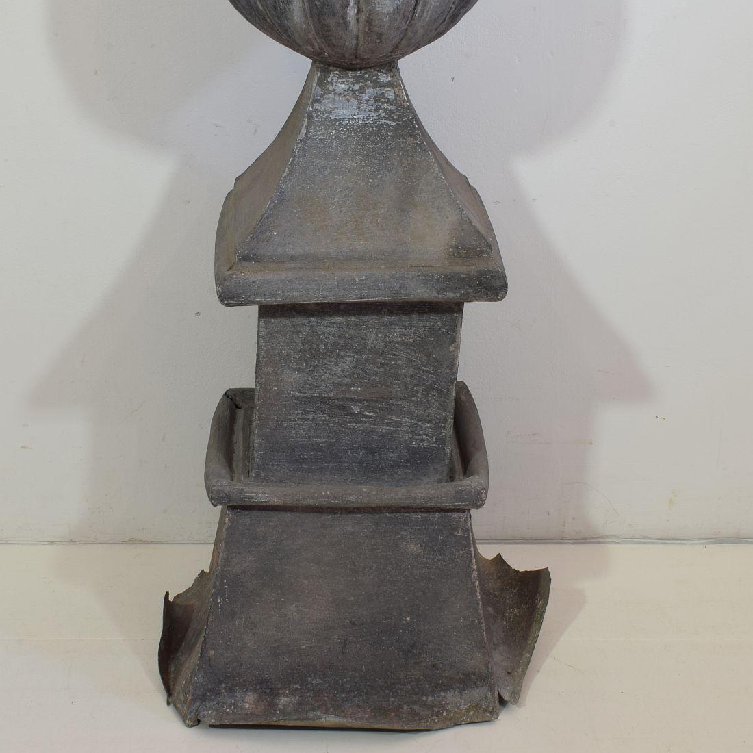 Large 19th Century French Zinc Roof Finial / Spire 4