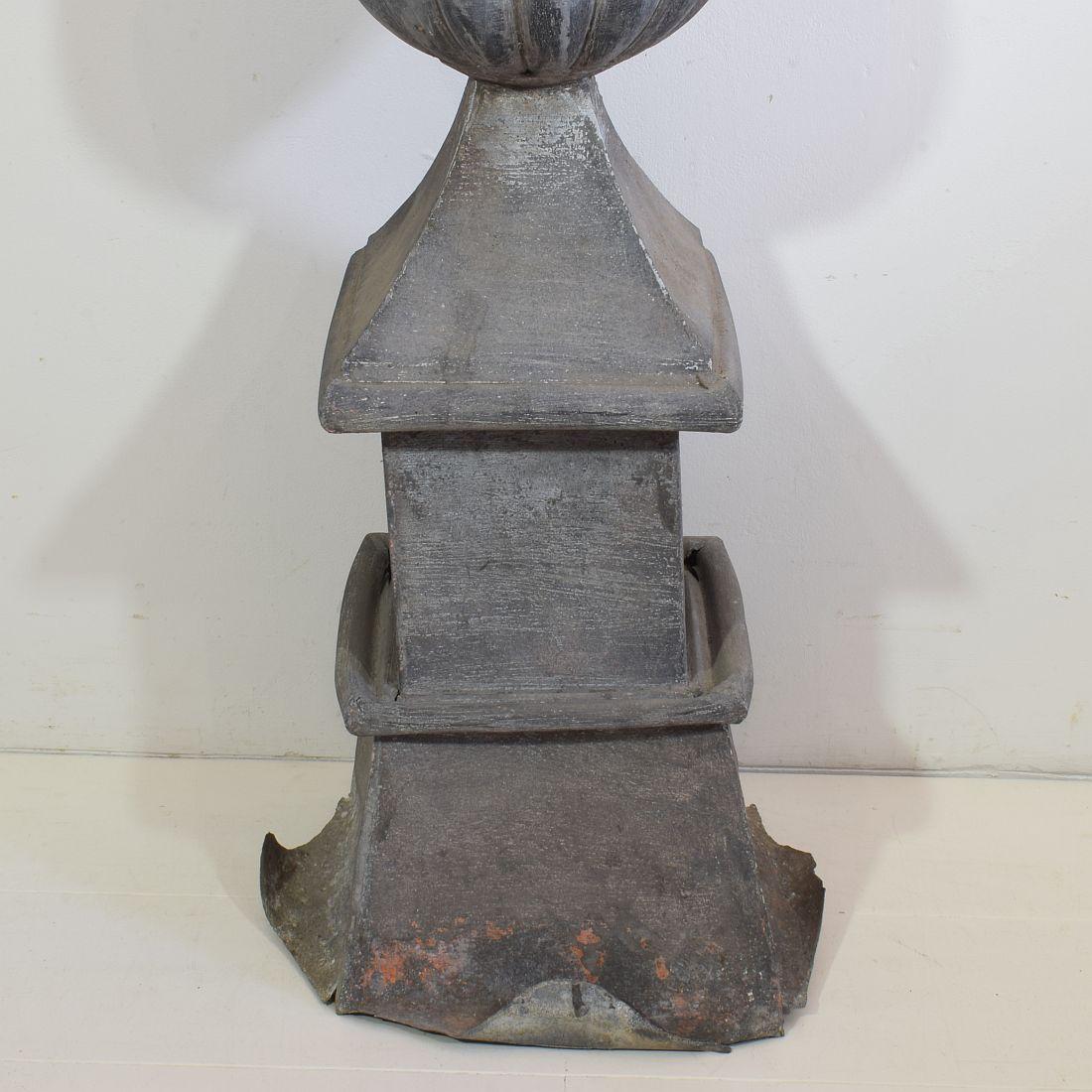 Large 19th Century French Zinc Roof Finial / Spire 7