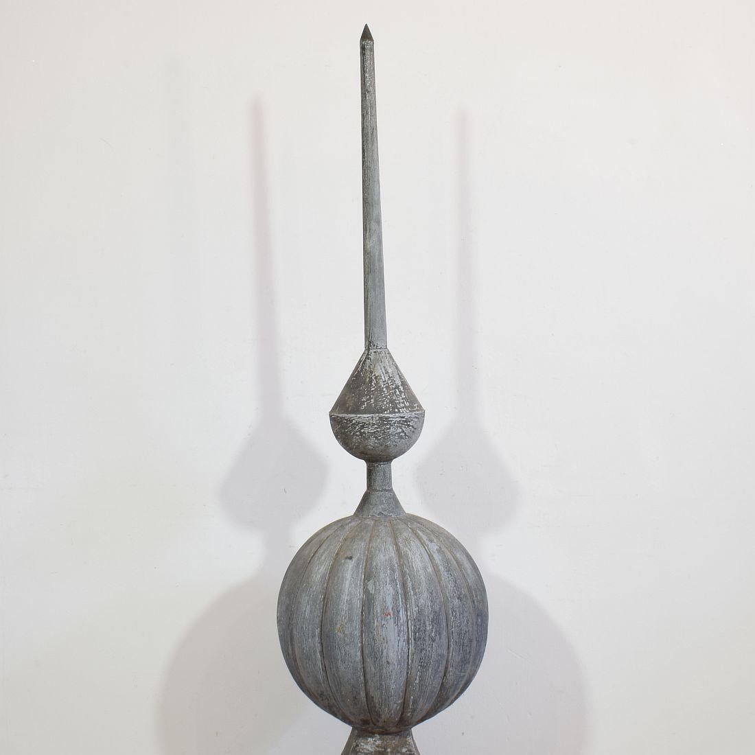 Large 19th Century French Zinc Roof Finial / Spire 2