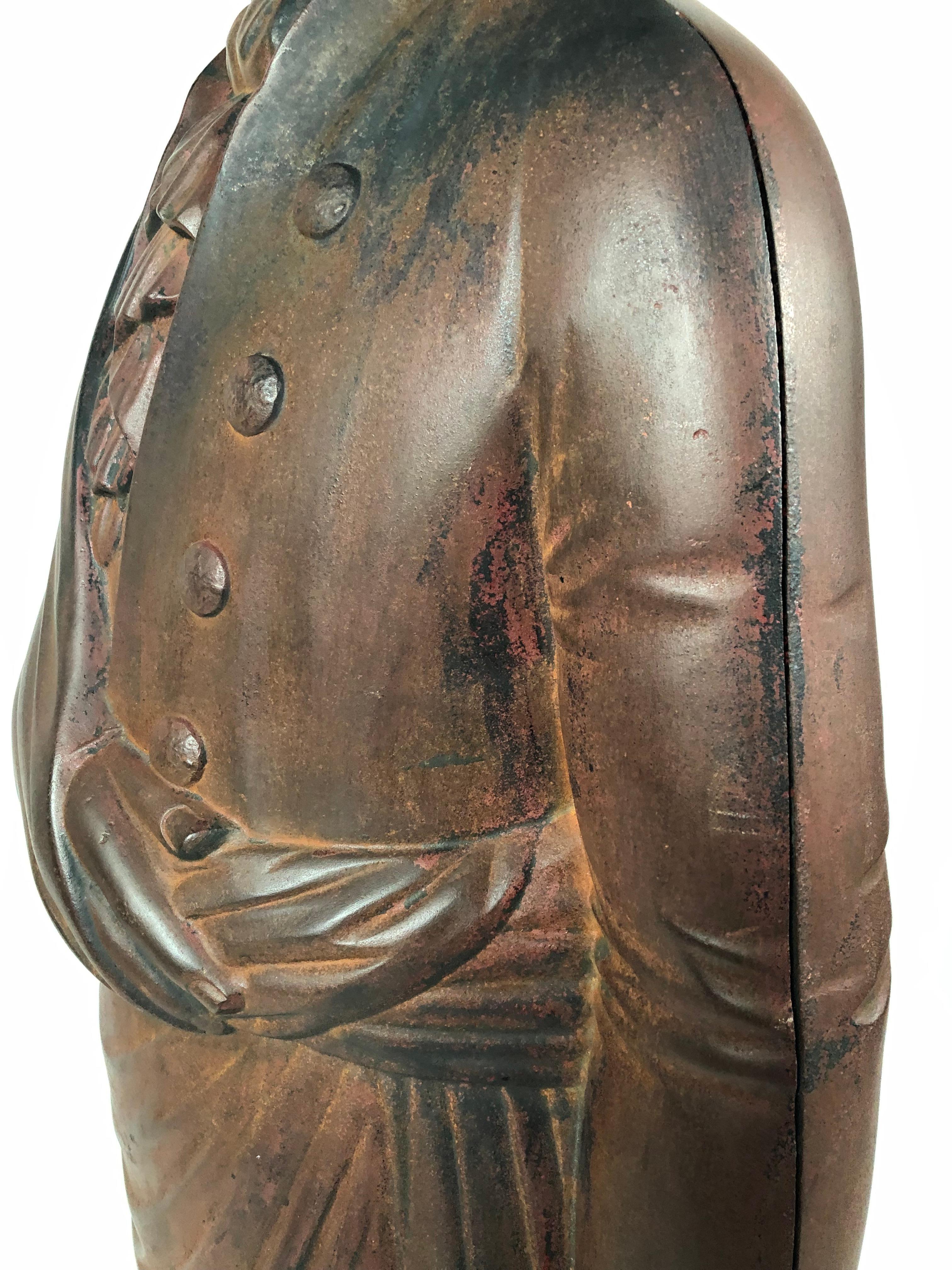 19th Century George Washington Cast Iron Stove Figure 3