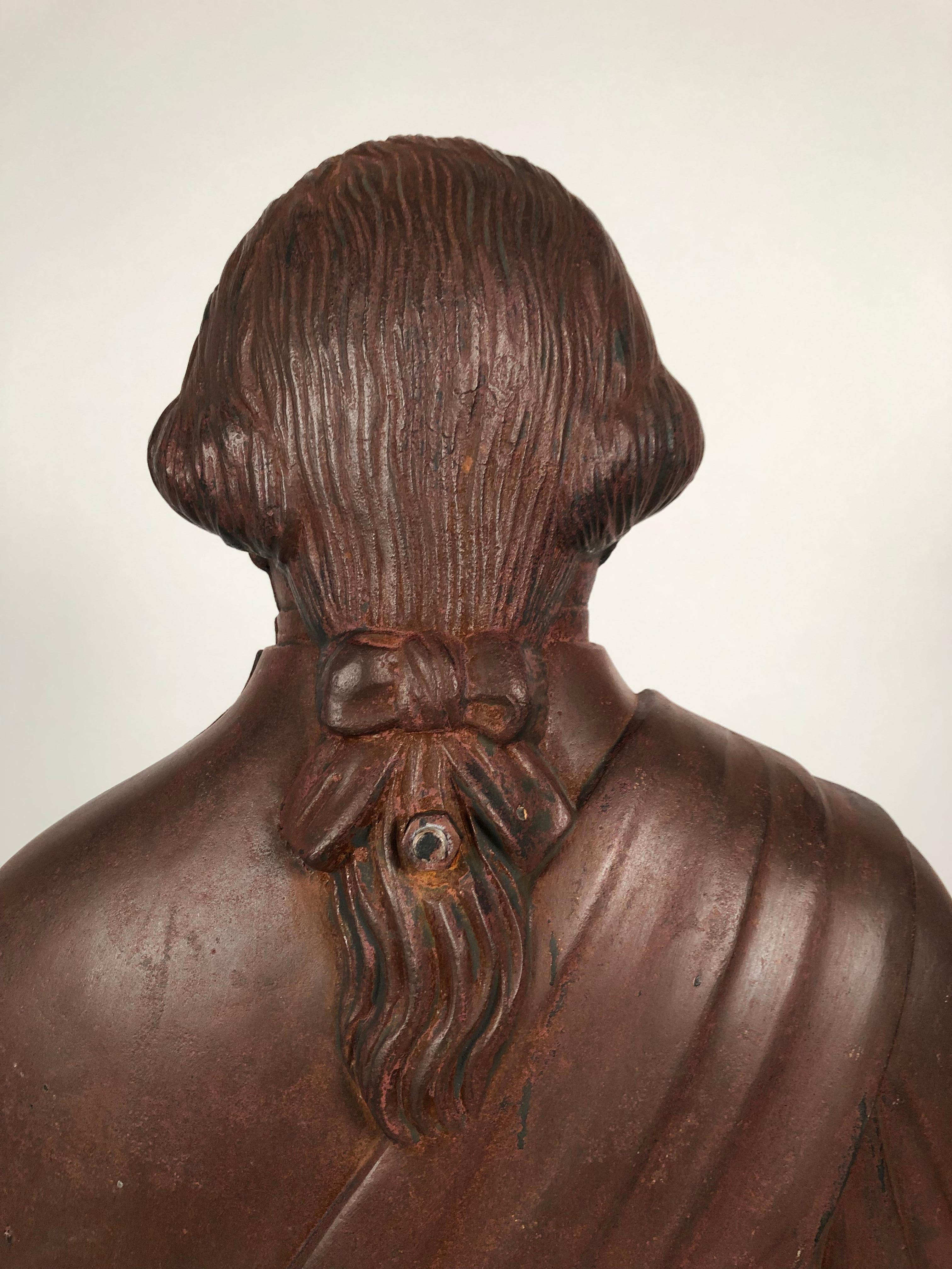19th Century George Washington Cast Iron Stove Figure 2