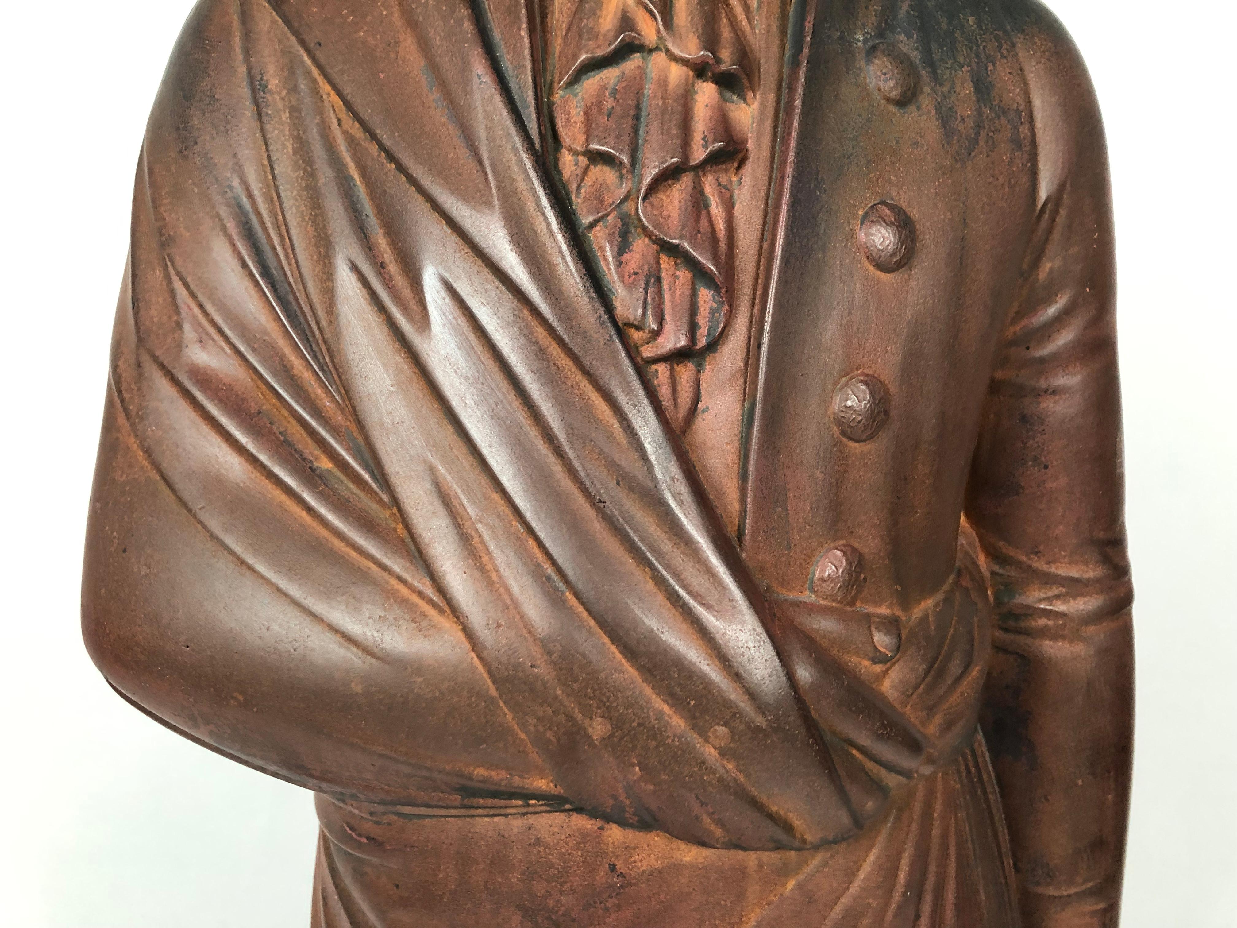 19th Century George Washington Cast Iron Stove Figure 3