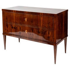 Large 19th Century German Biedermeier Two-Drawer Chest