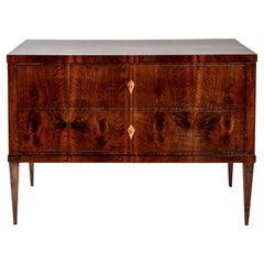 Large 19th Century German Biedermeier Two-Drawer Chest