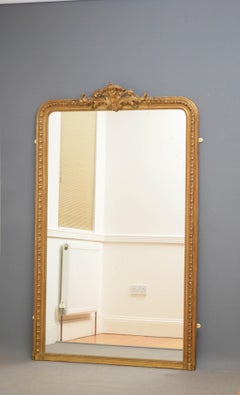 Large 19th Century Gilded Mirror