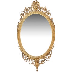 Large 19th Century Gilded Pier Glass Mirror