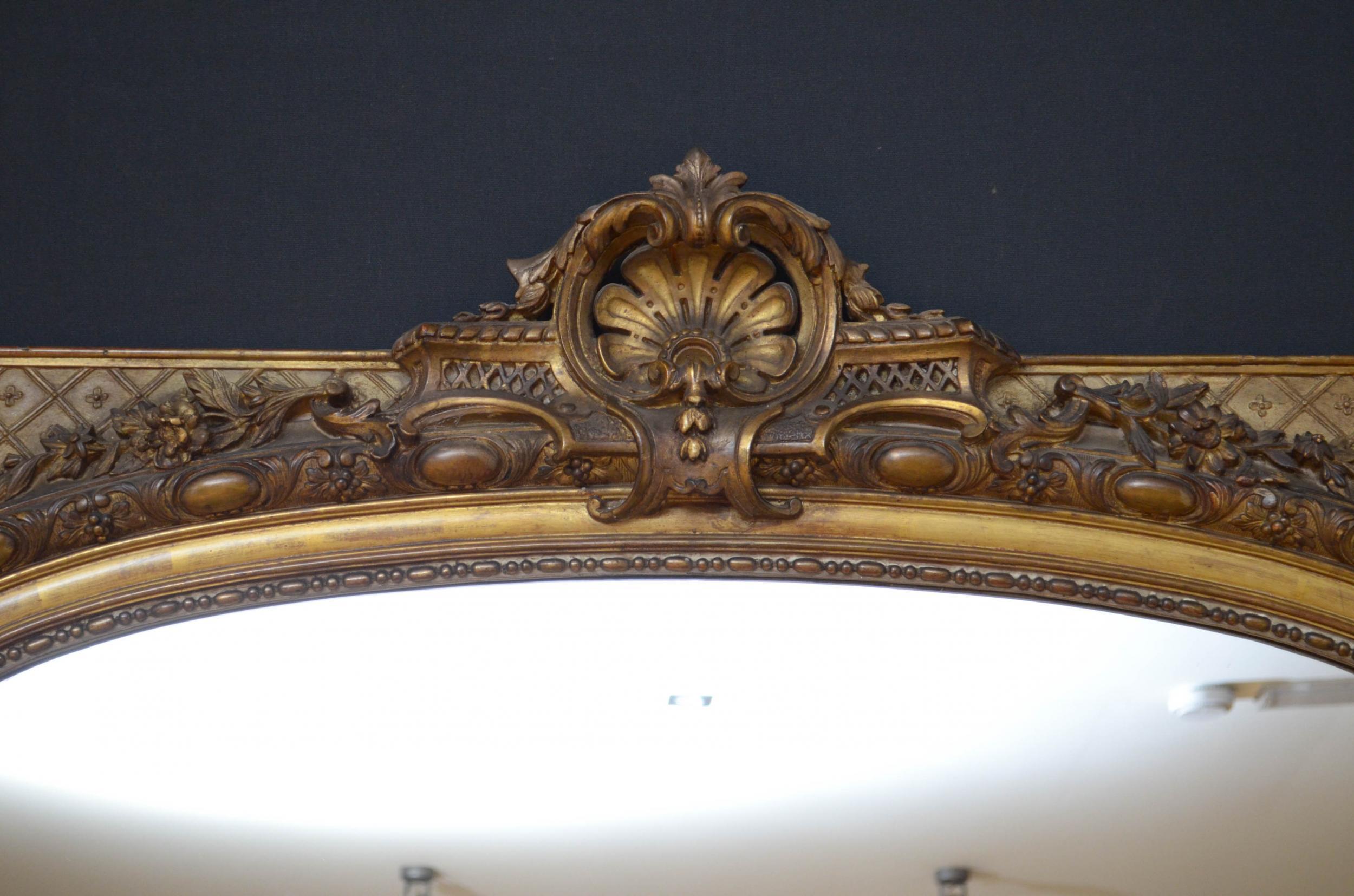 Large 19th Century Gilt Mirror 1