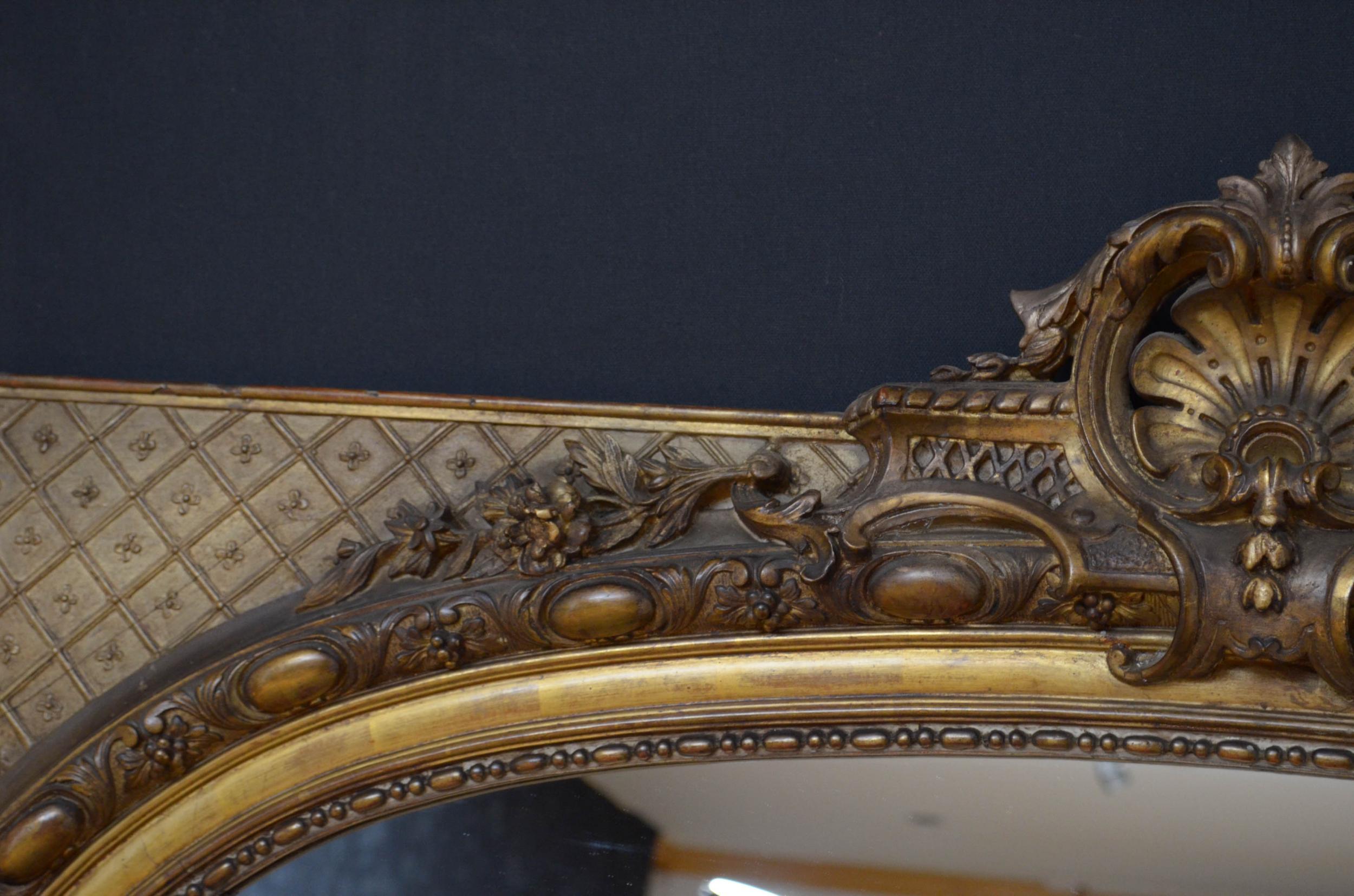 Large 19th Century Gilt Mirror 2