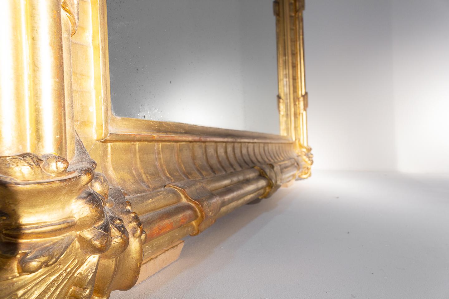 Large French 19th Century Gilt Mirror 2