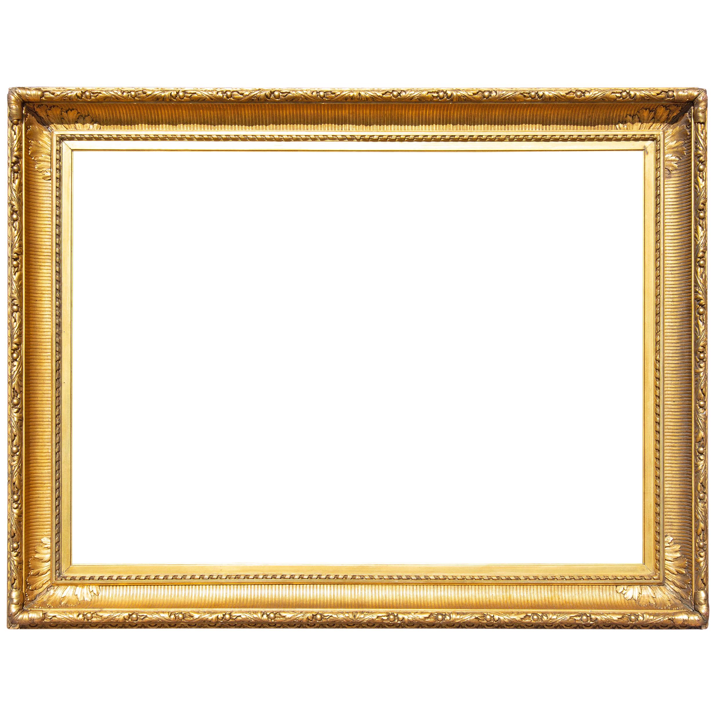 Large 19th Century Gilt Picture or Mirror Frame